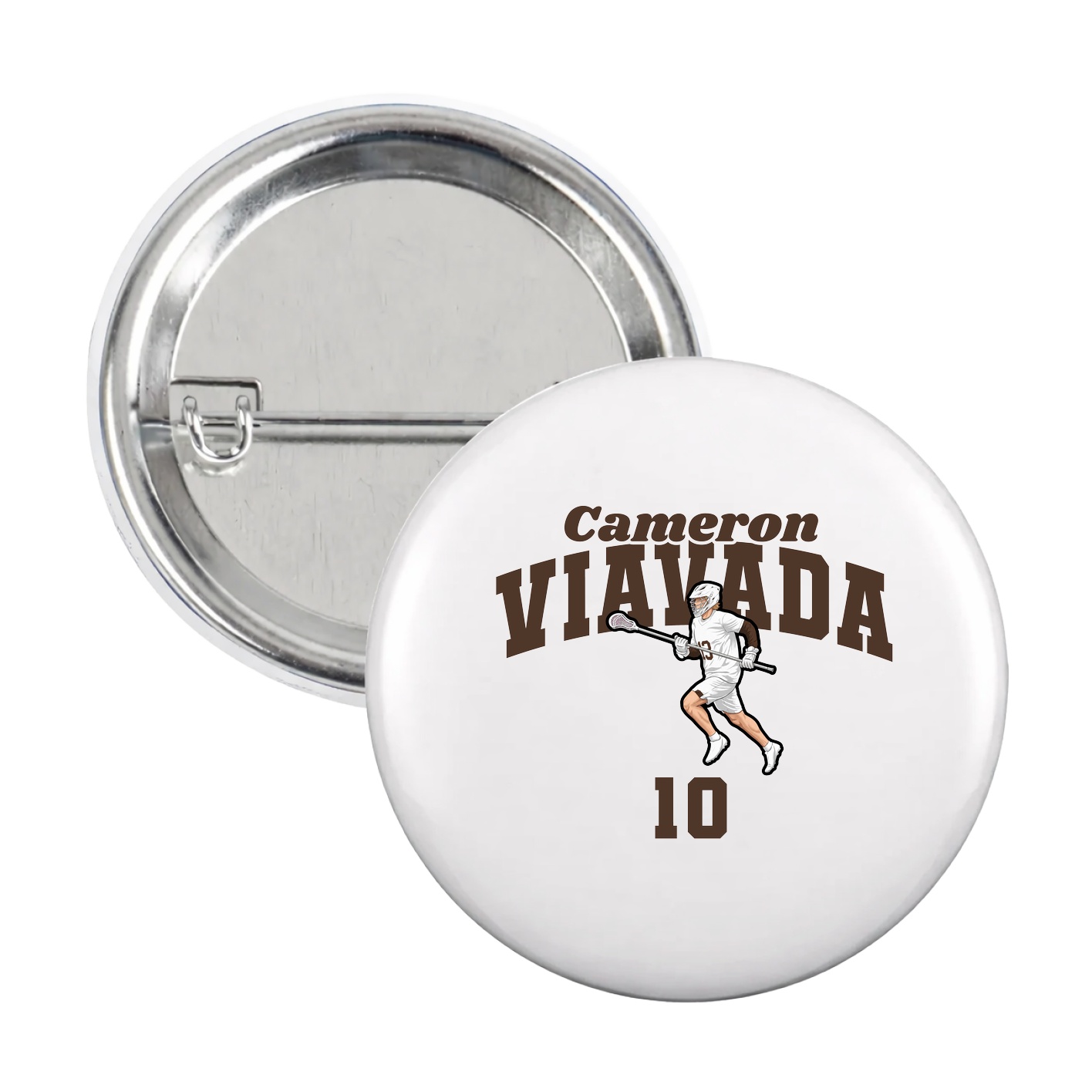 Game Day Button — Signature Arch in White