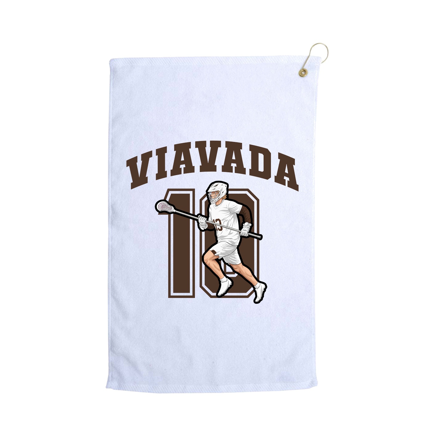 Golf Towel — Number in White