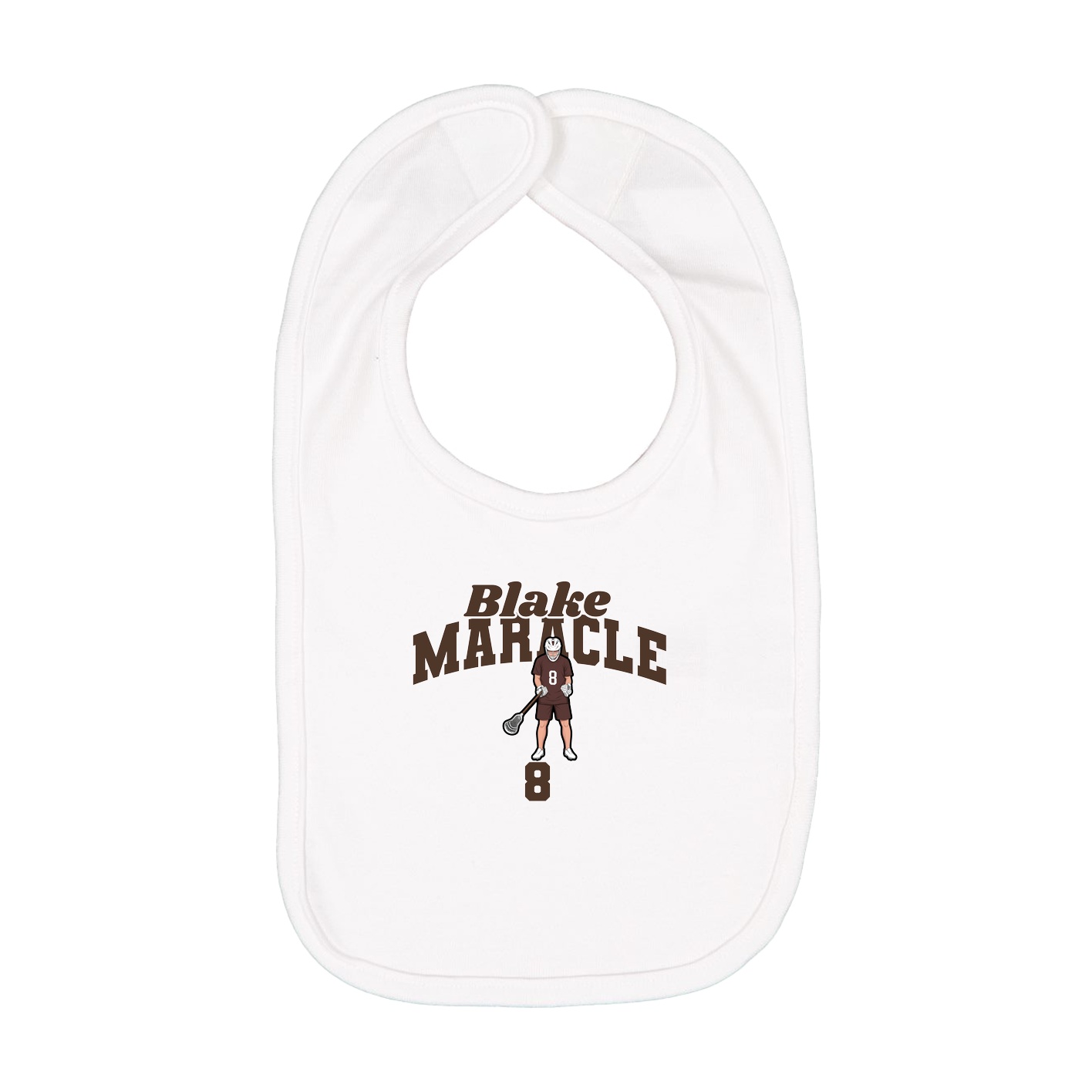 Infant Bib — Signature Arch in White