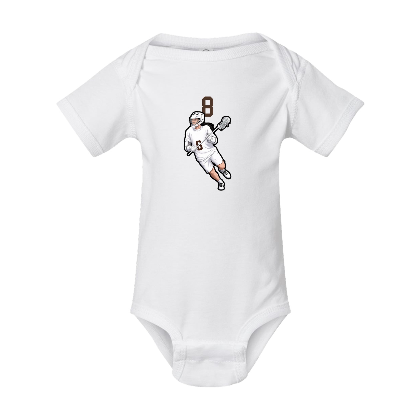 Baby Onesie — Number Top in White