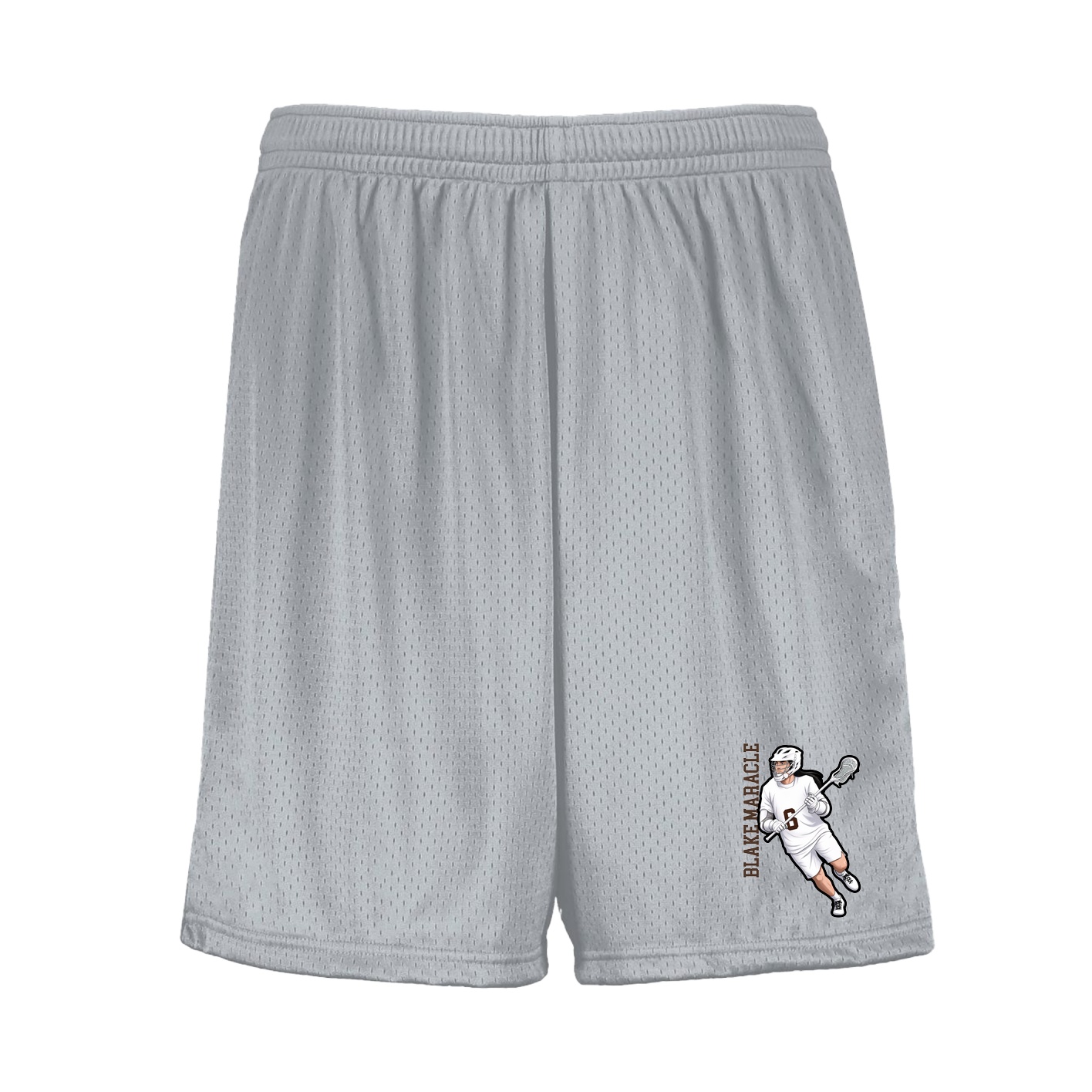 Shorts — Name Vertical in Silver
