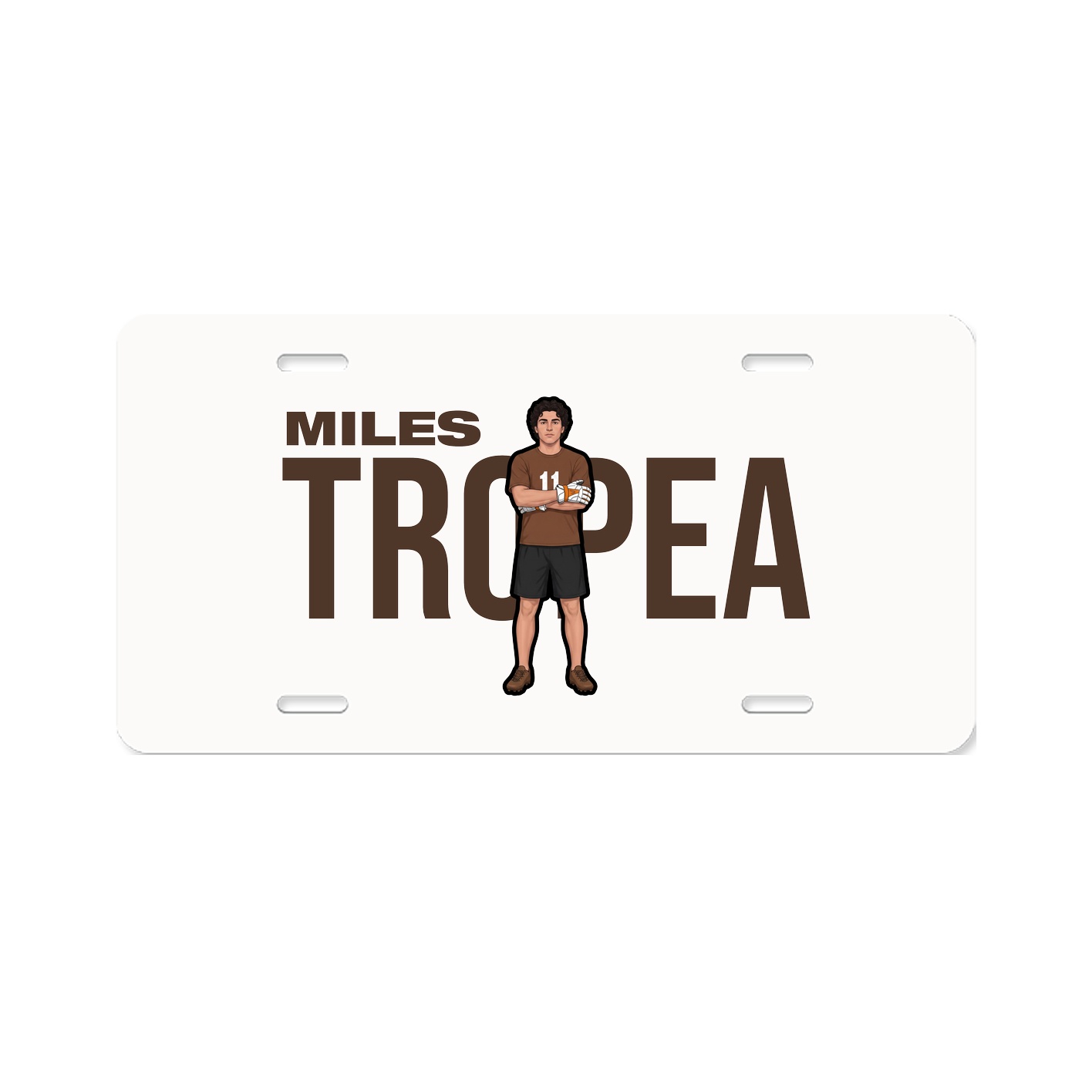 License Plate — Player Name in Classic