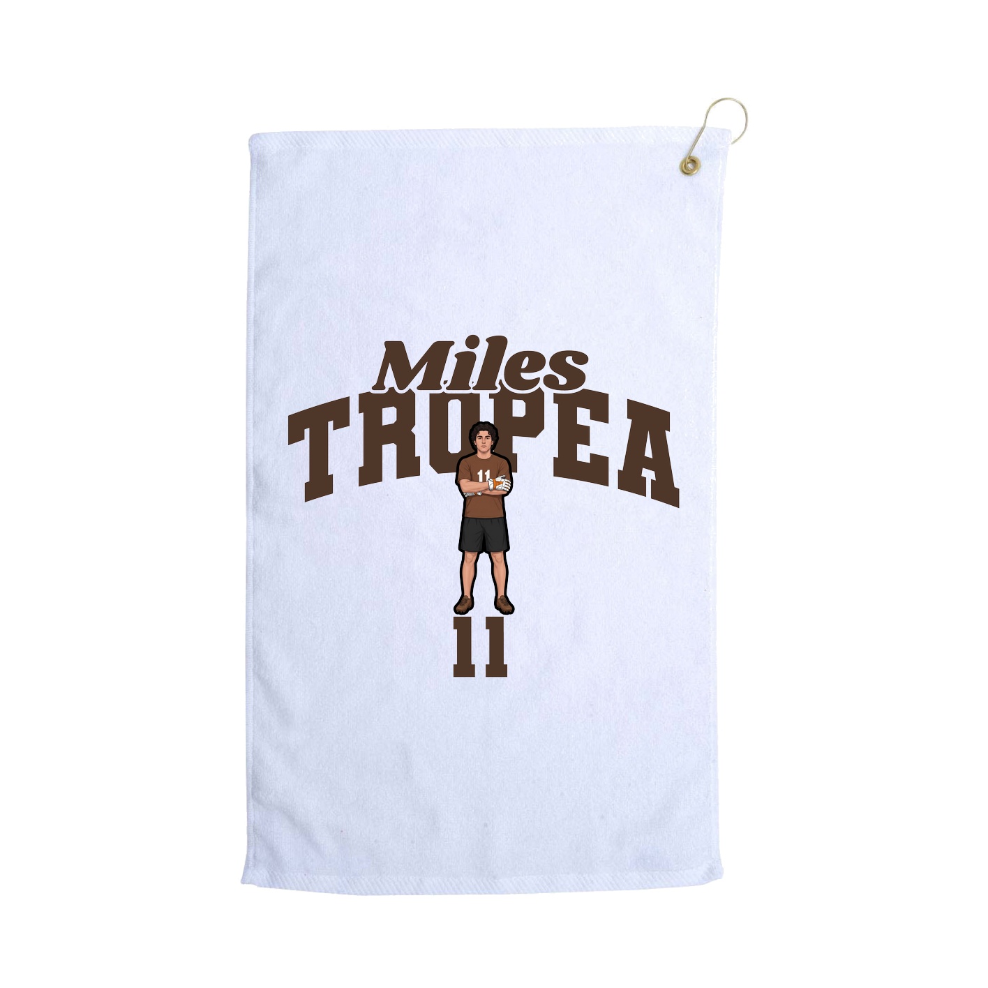 Golf Towel — Signature Arch in White