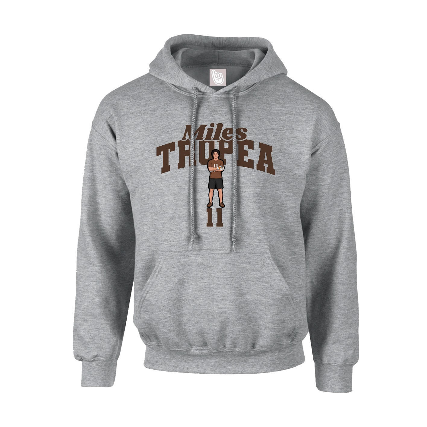 Hoodie — Signature Arch in Grey