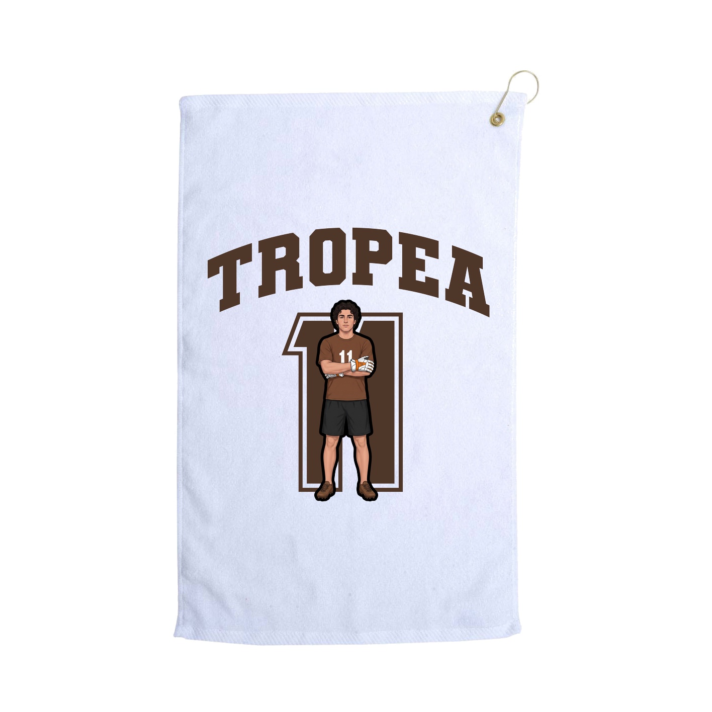 Golf Towel — Number in White