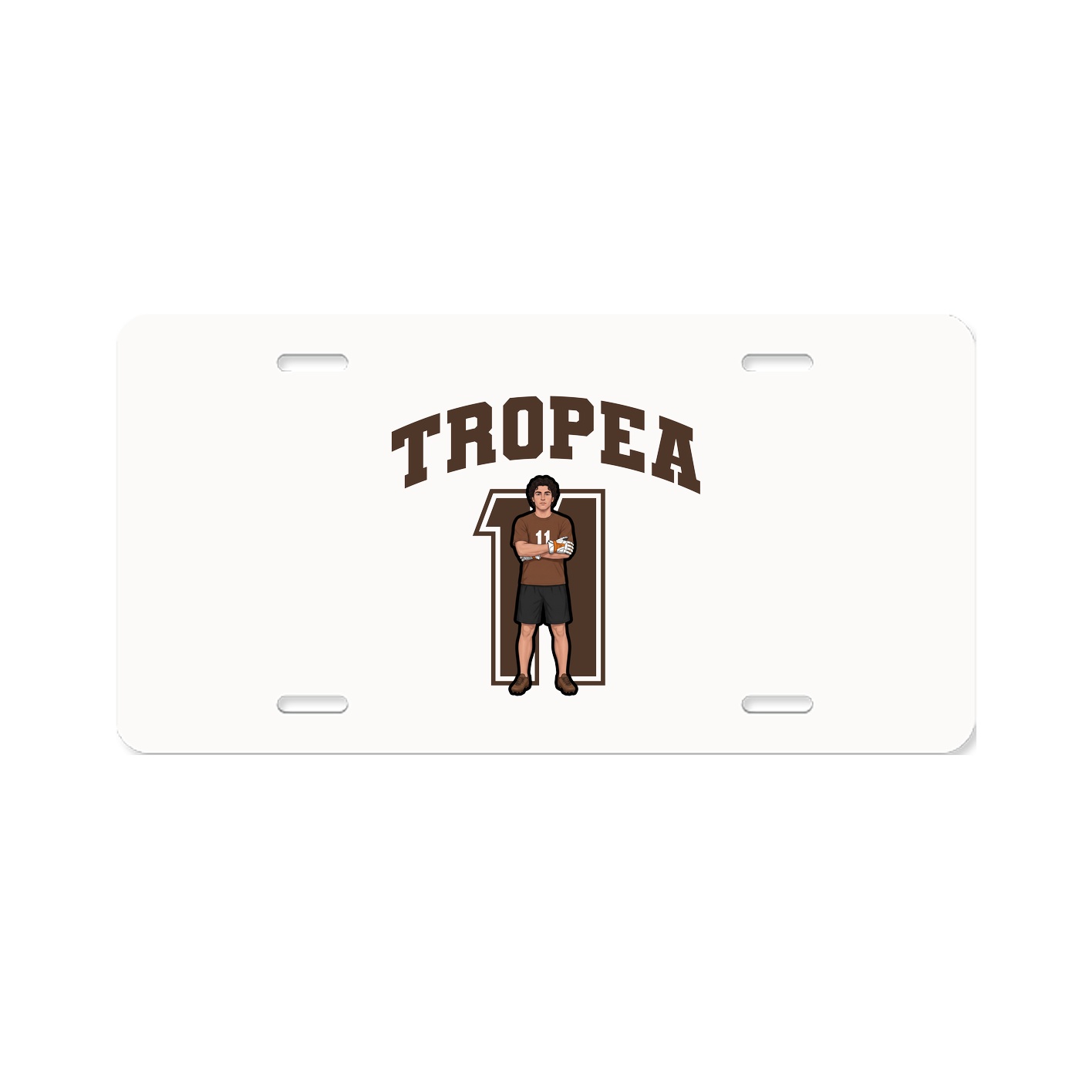 License Plate — Number in Classic