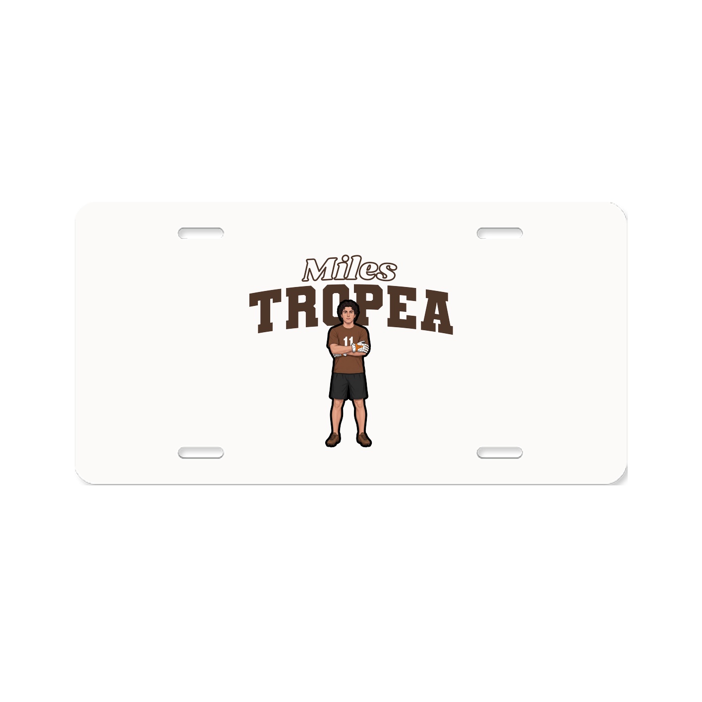 License Plate — Name Arch in Classic