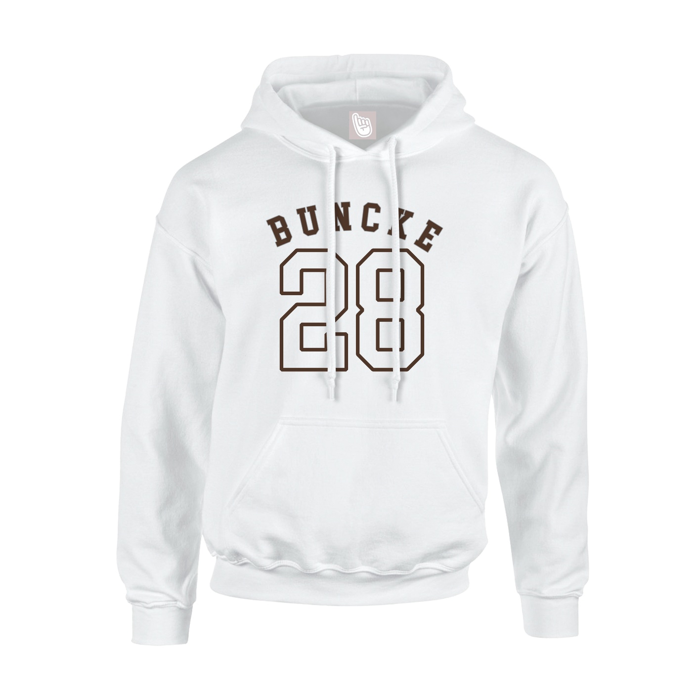 Youth Hoodie — Shirsey Arch in White