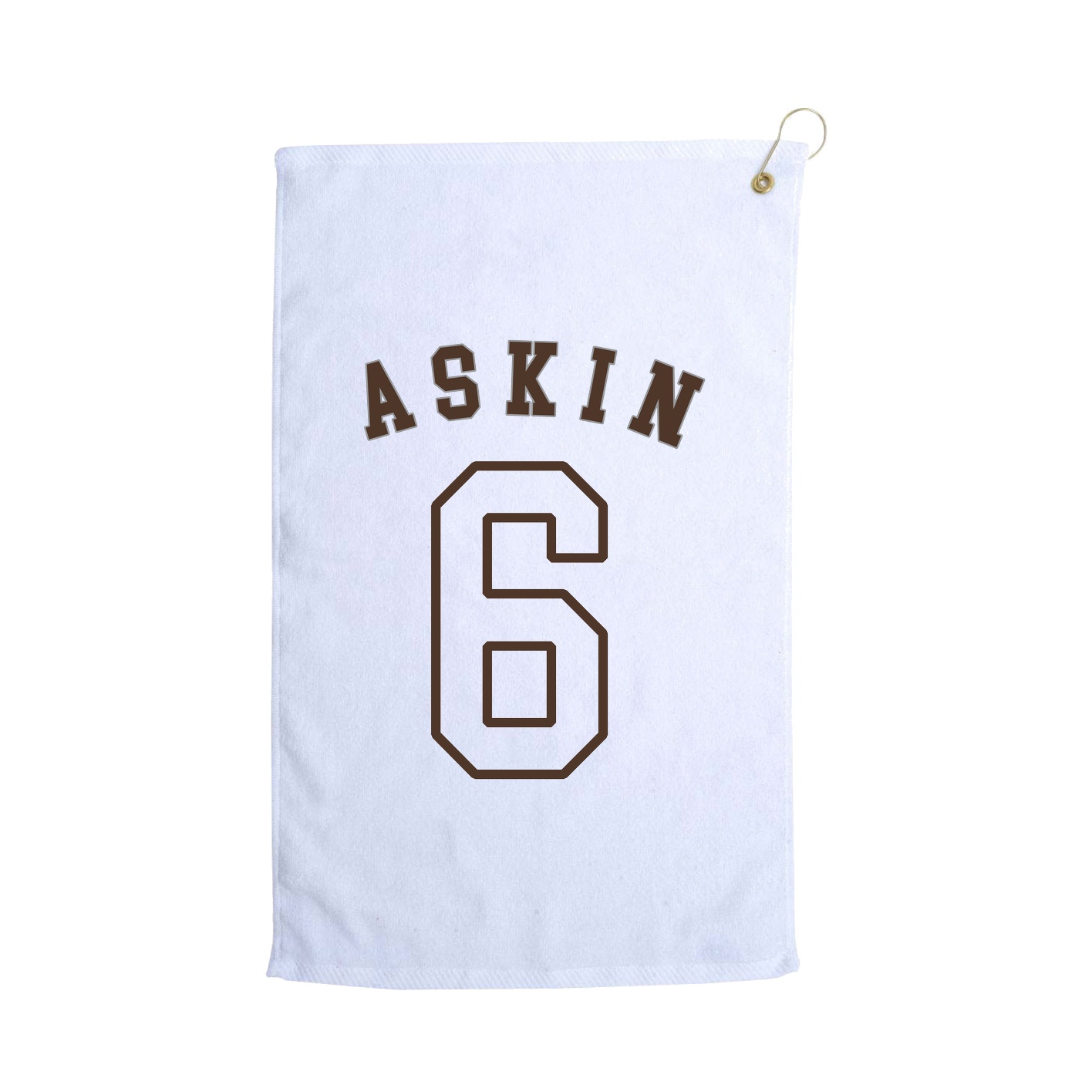 Golf Towel — Shirsey Arch in White