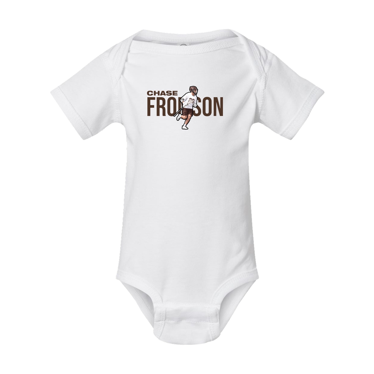 Baby Onesie — Player Name in White