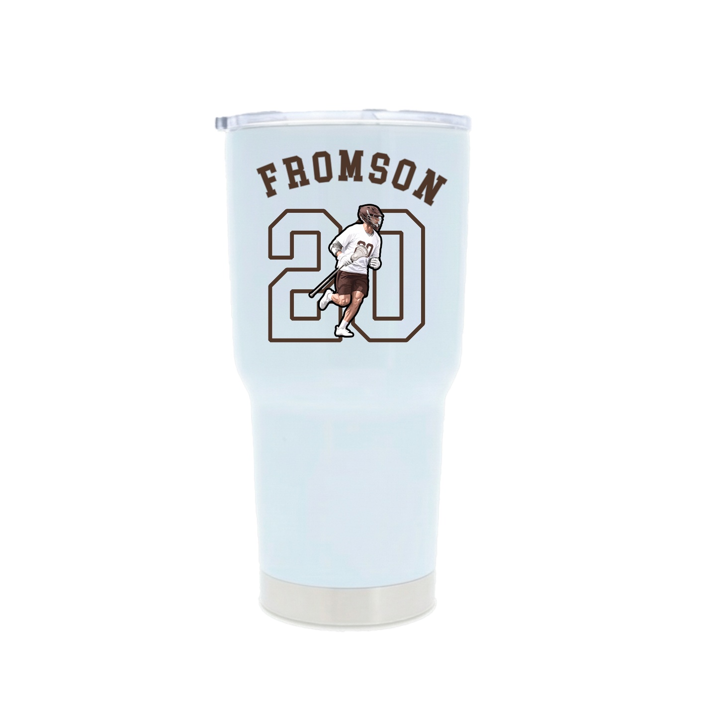 30oz Stainless Steel Tumbler — Shirsey Arch in White