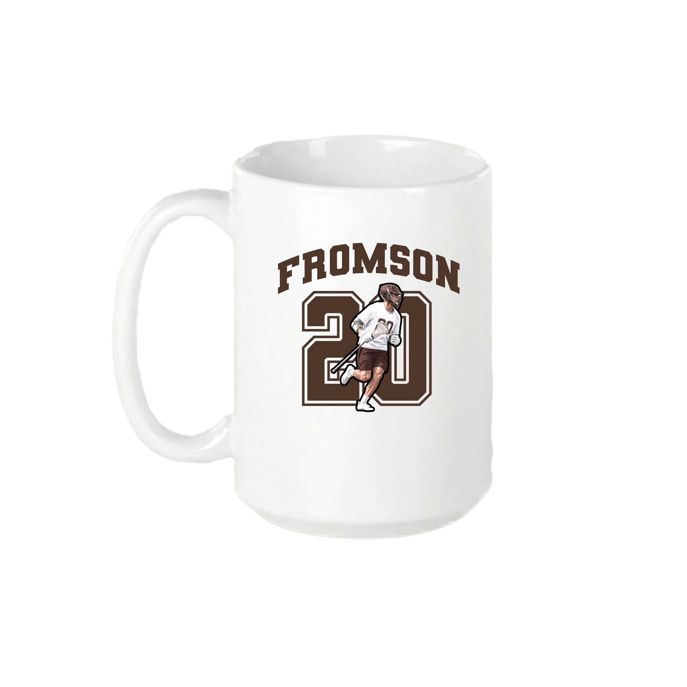 15oz Coffee Mug — Number in White