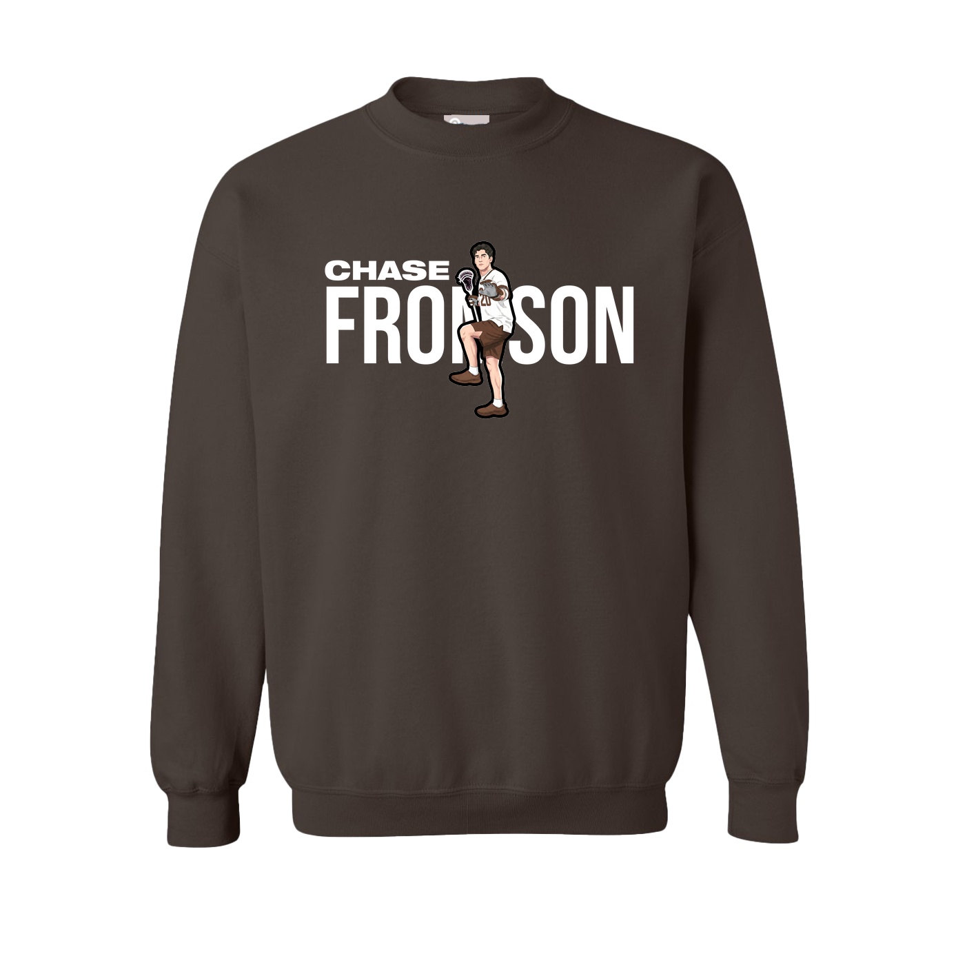 Fleece Crew — Player Name in Brown