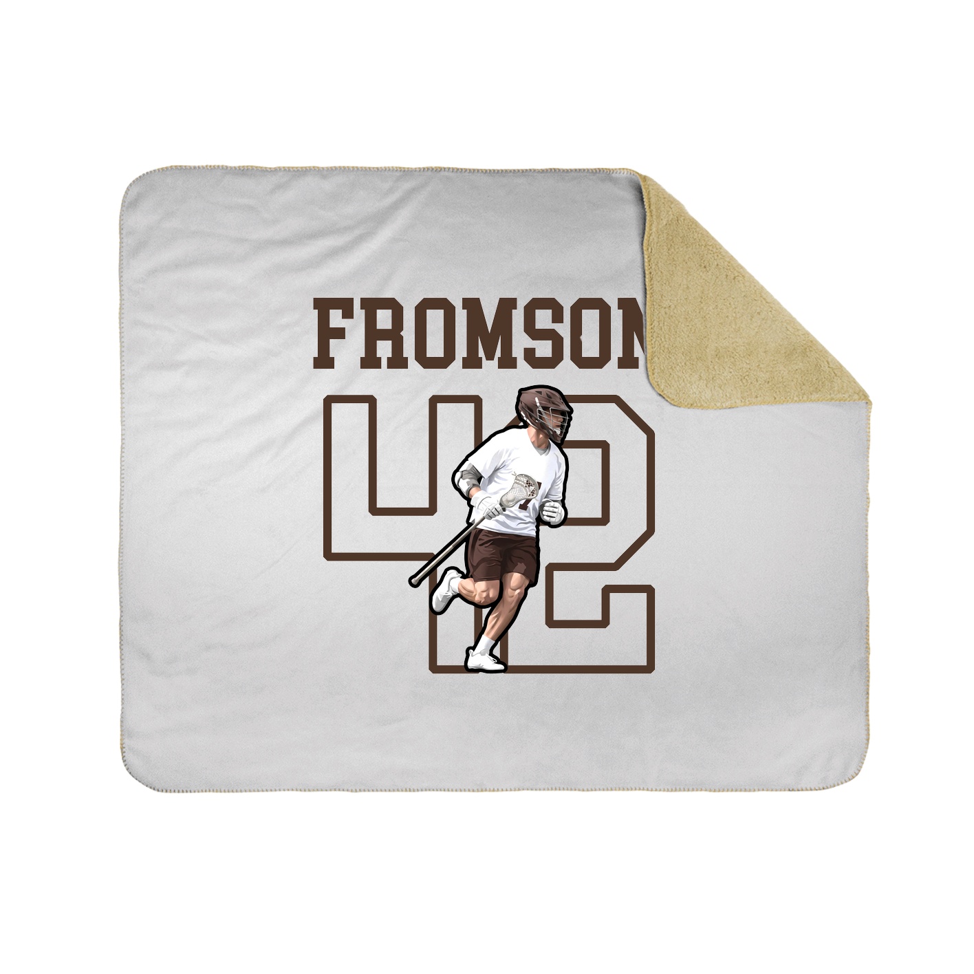 50x60 Sherpa Lined Throw Blanket
