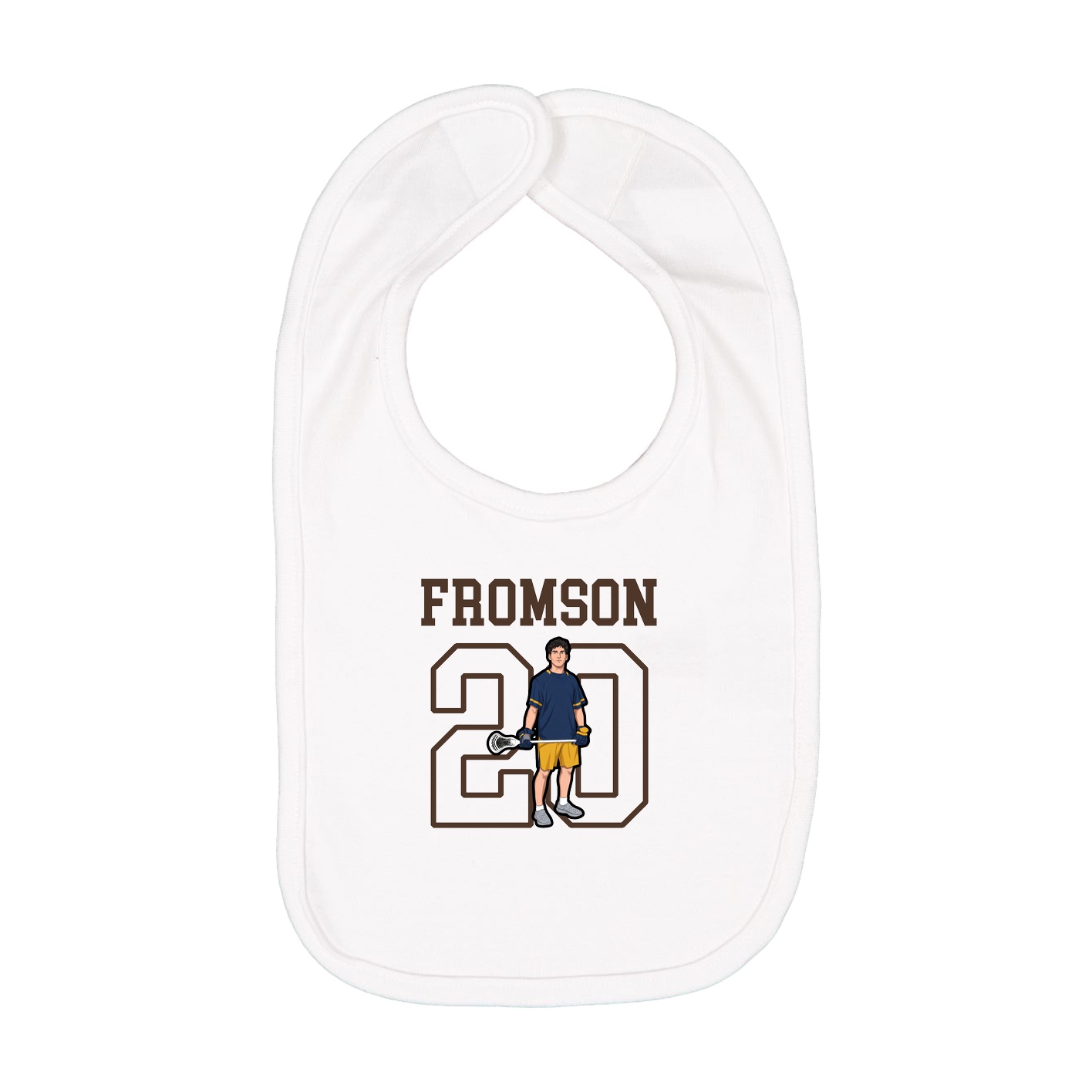 Infant Bib — Shirsey in White