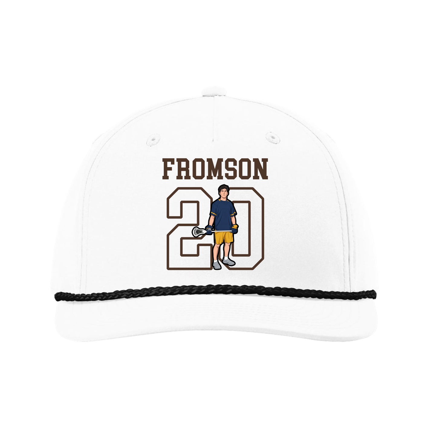Five-Panel Classic Rope Cap — Shirsey in White