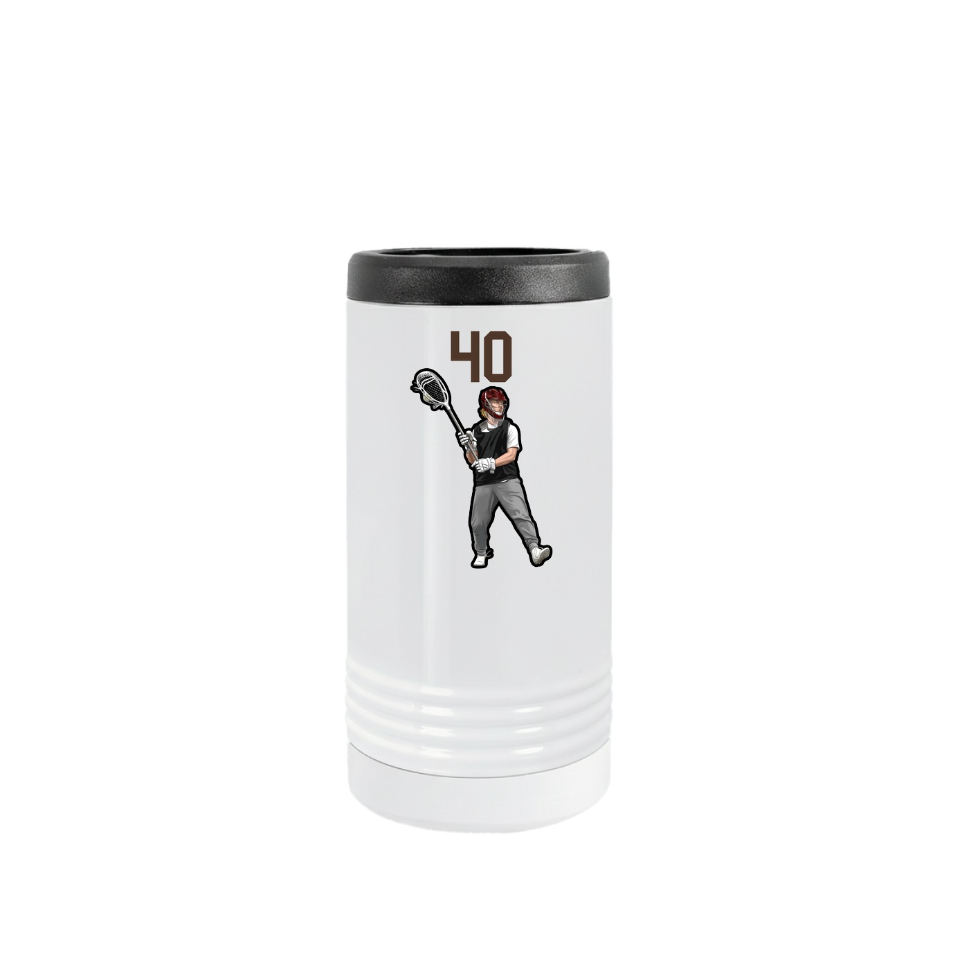 Slim Beverage Holder — Number Top in White