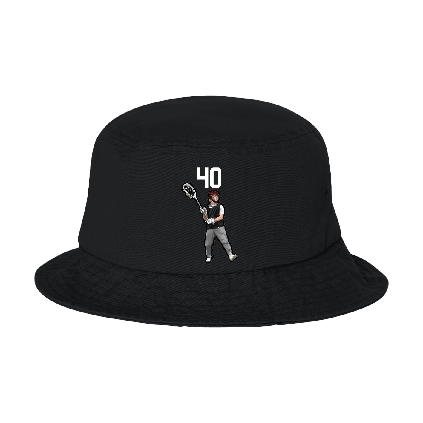 Bucket Cap — Number Top in Black