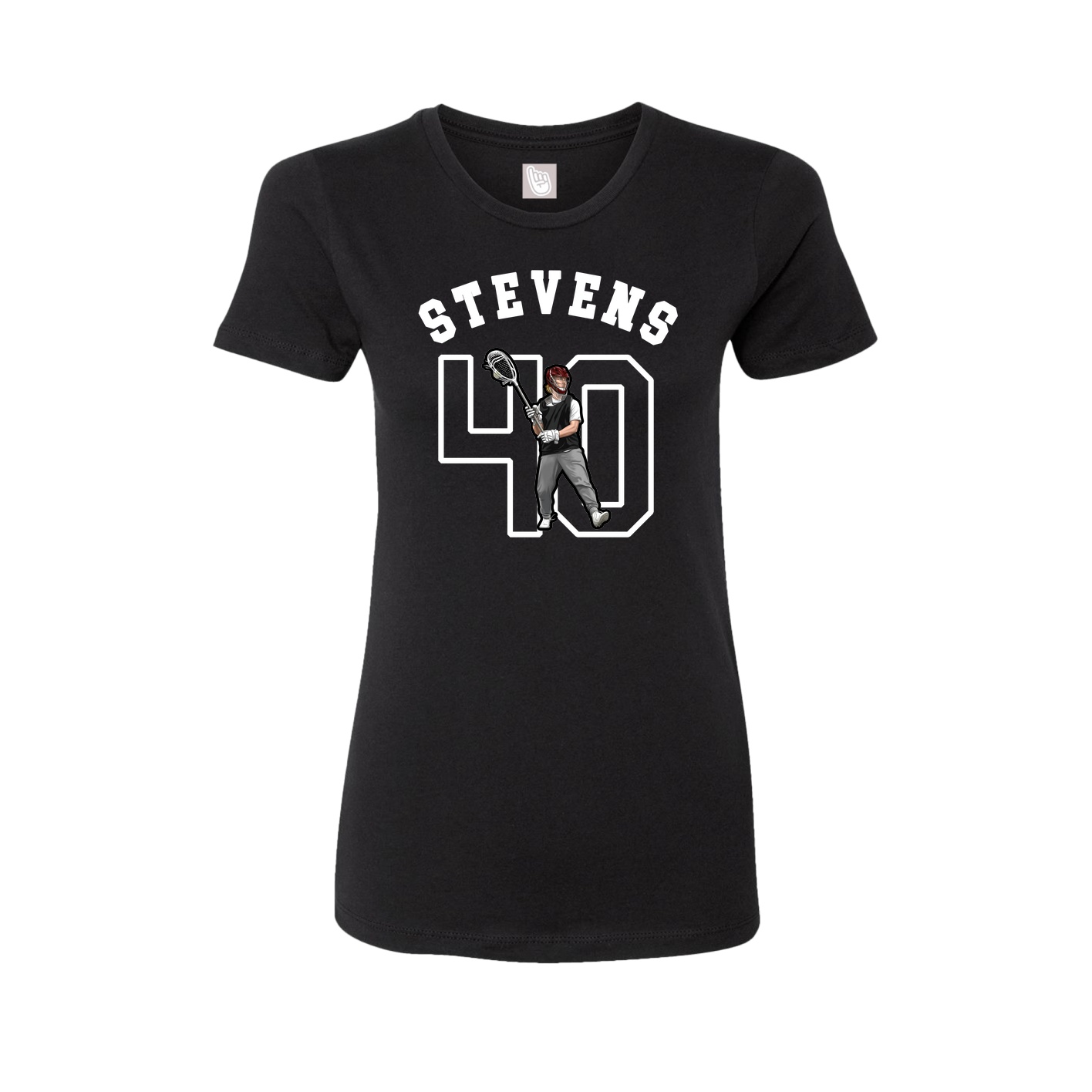 Fitted Women's Tee — Shirsey Arch in Black