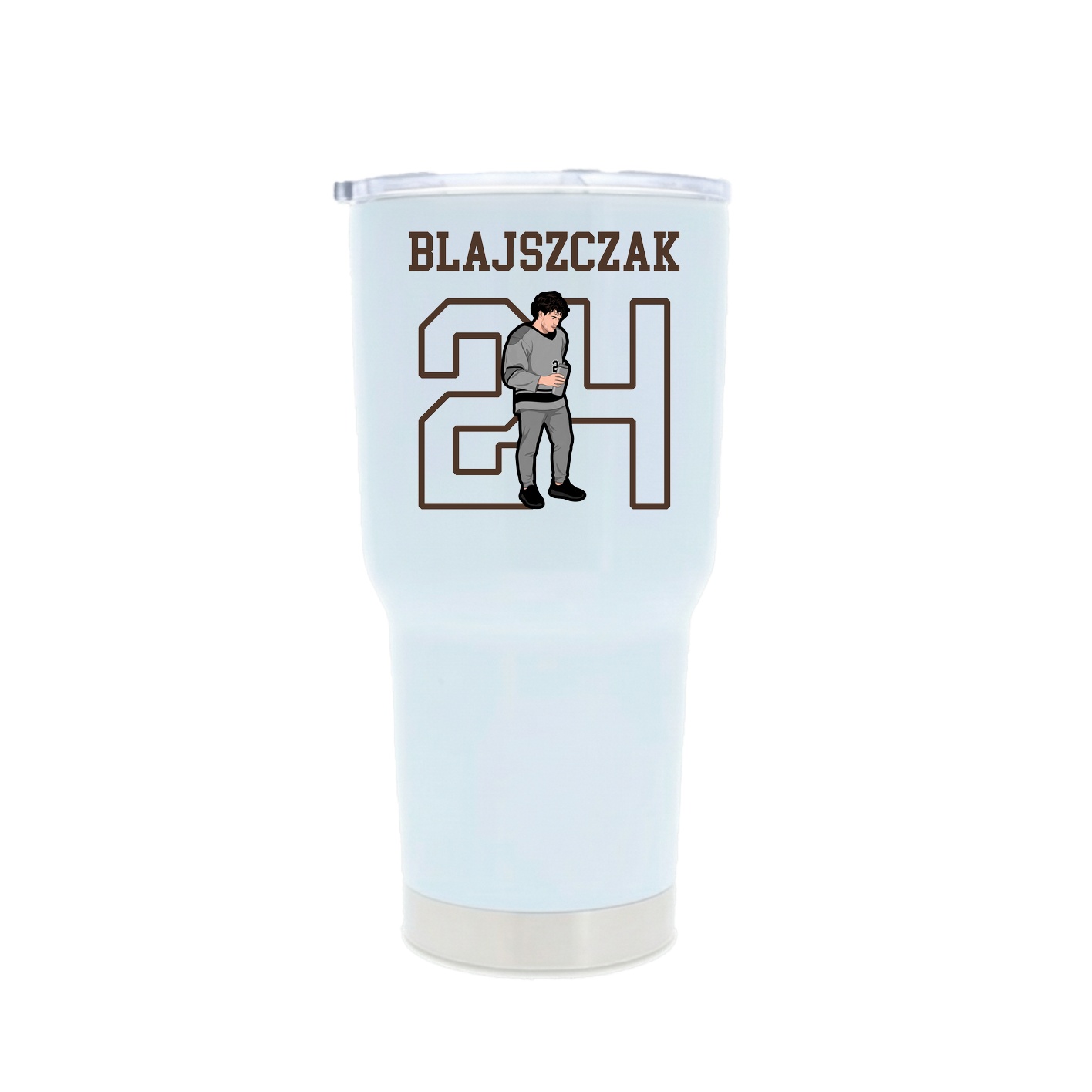 30oz Stainless Steel Tumbler — Shirsey in White