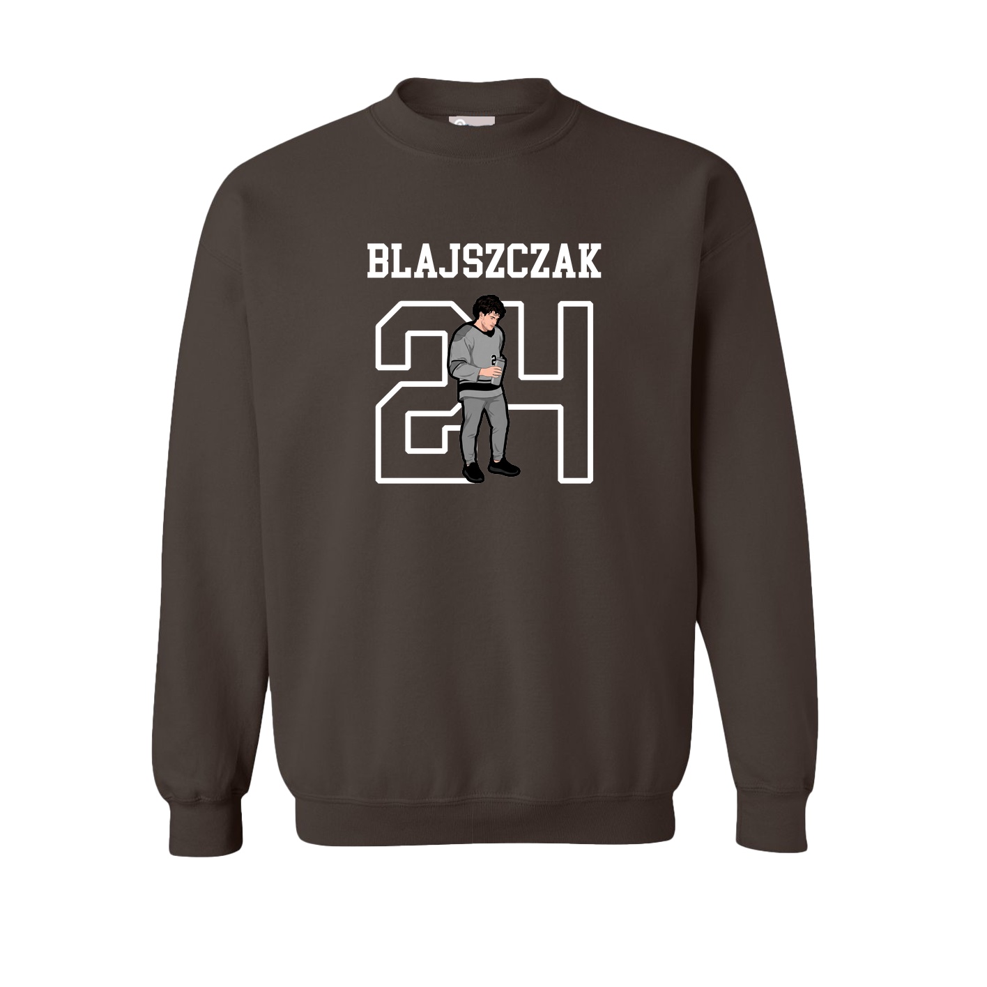 Fleece Crew — Shirsey in Brown