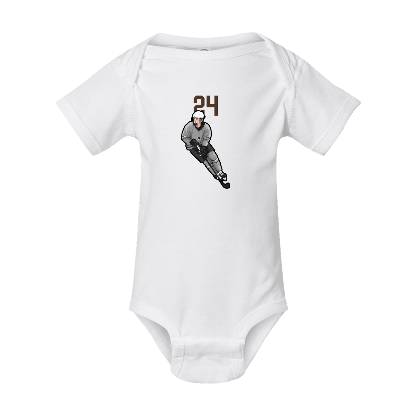 Baby Onesie — Number Top in White