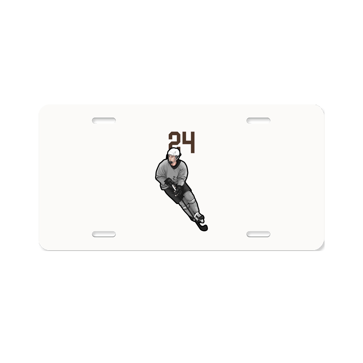 License Plate — Number Top in Classic
