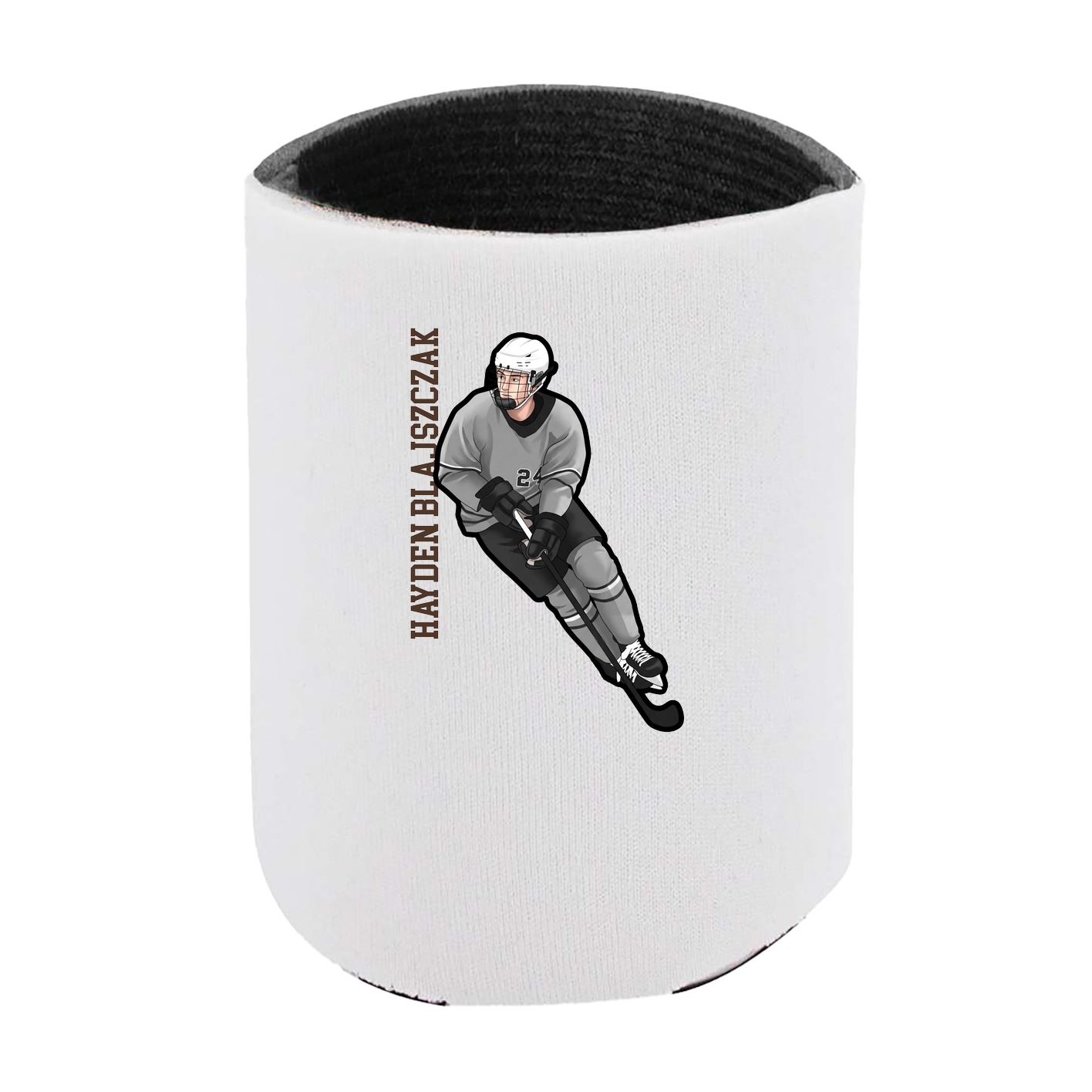 Can Holder — Name Vertical in White