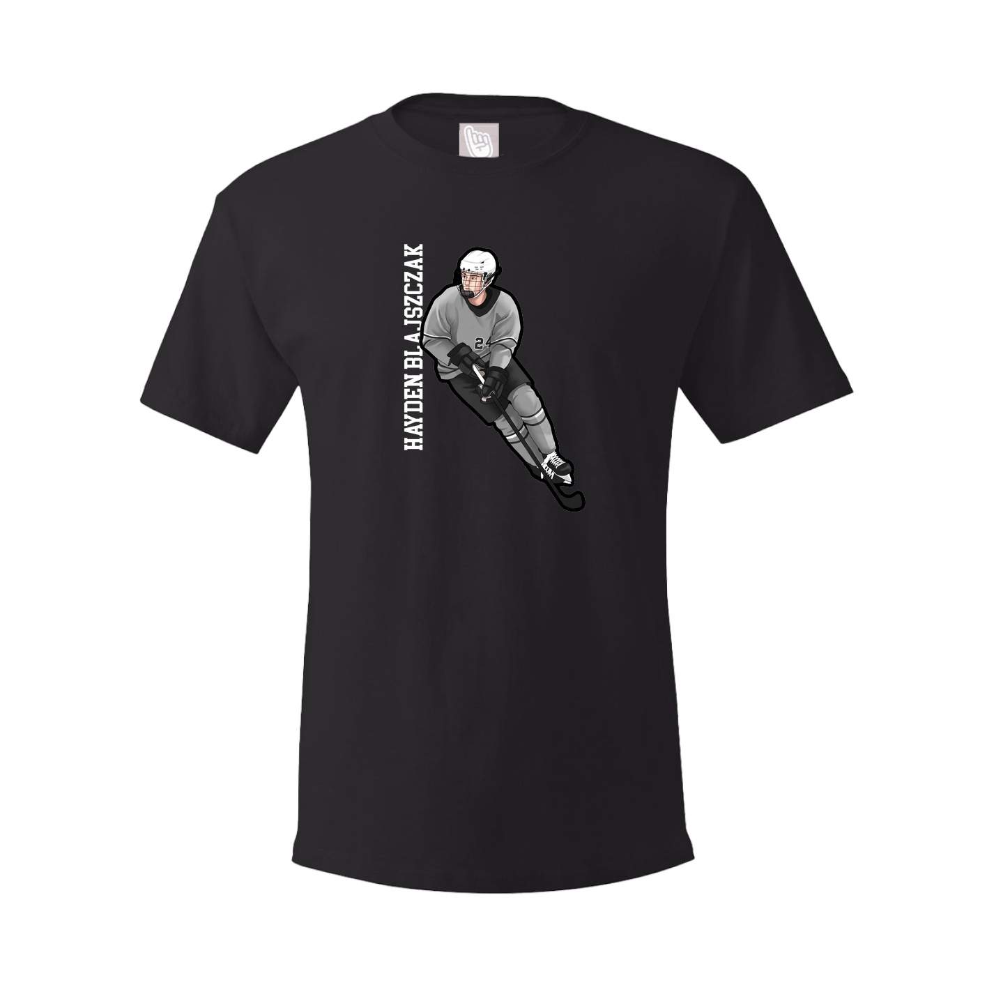 Tee — Name Vertical in Black