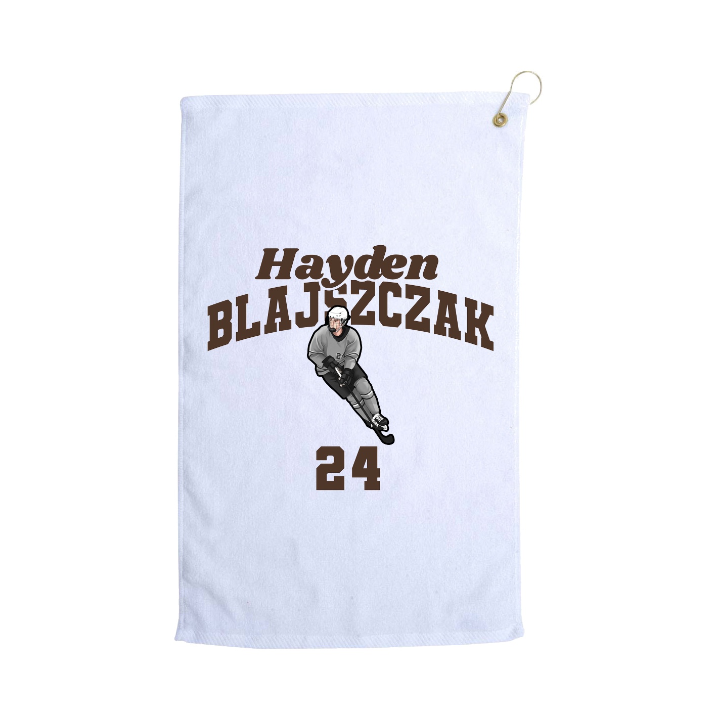 Golf Towel — Signature Arch in White