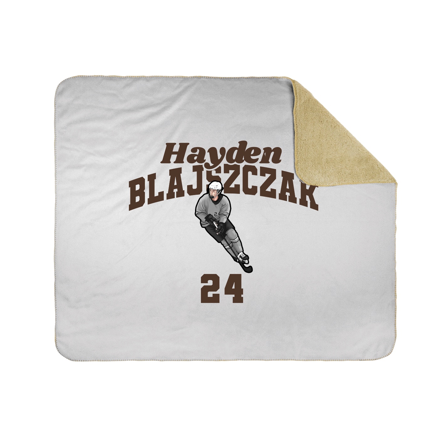Throw Blanket — Signature Arch in White