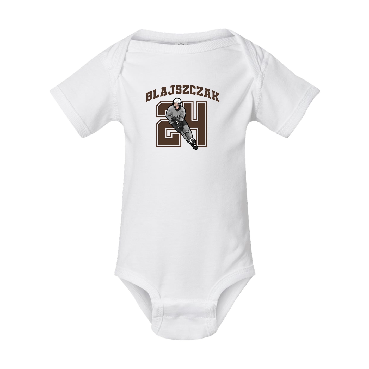 Baby Onesie — Number in White