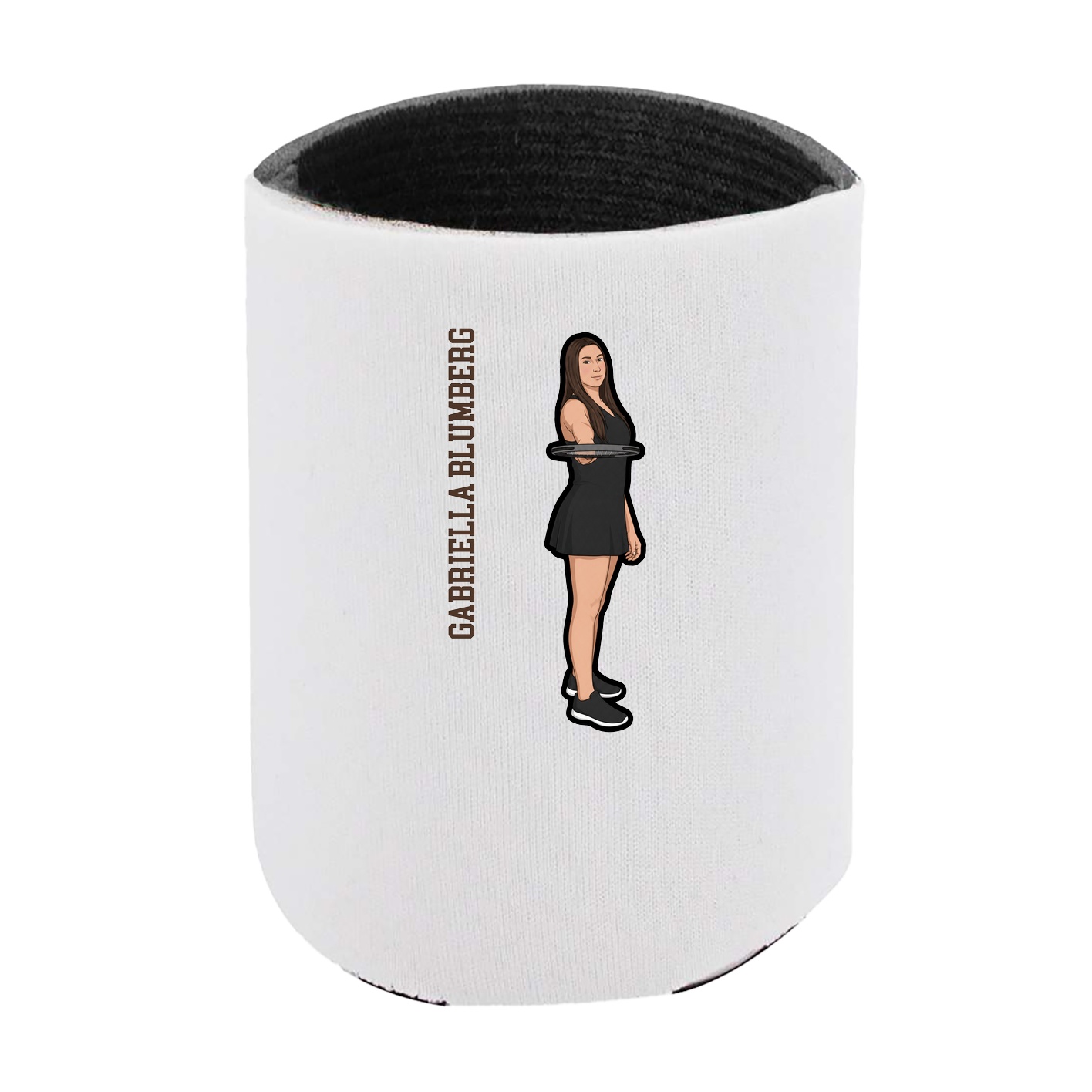 Can Holder — Name Vertical in White