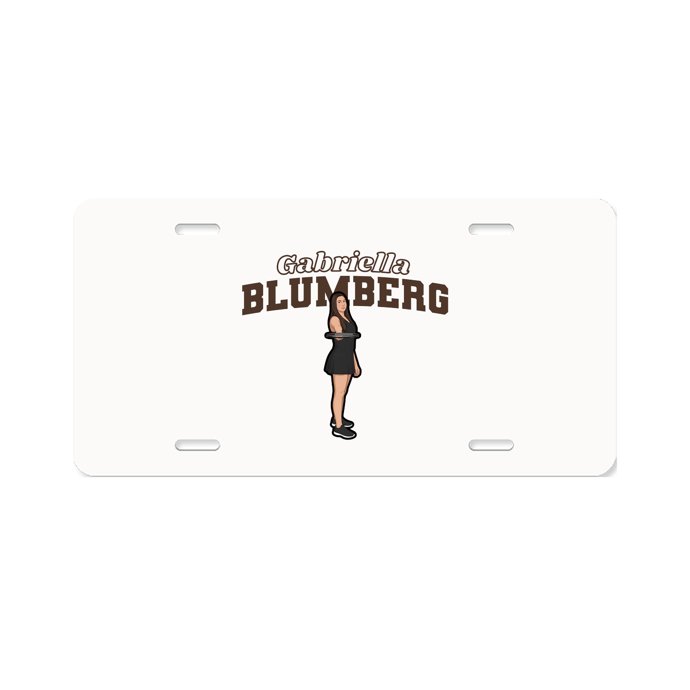 License Plate — Name Arch in Classic