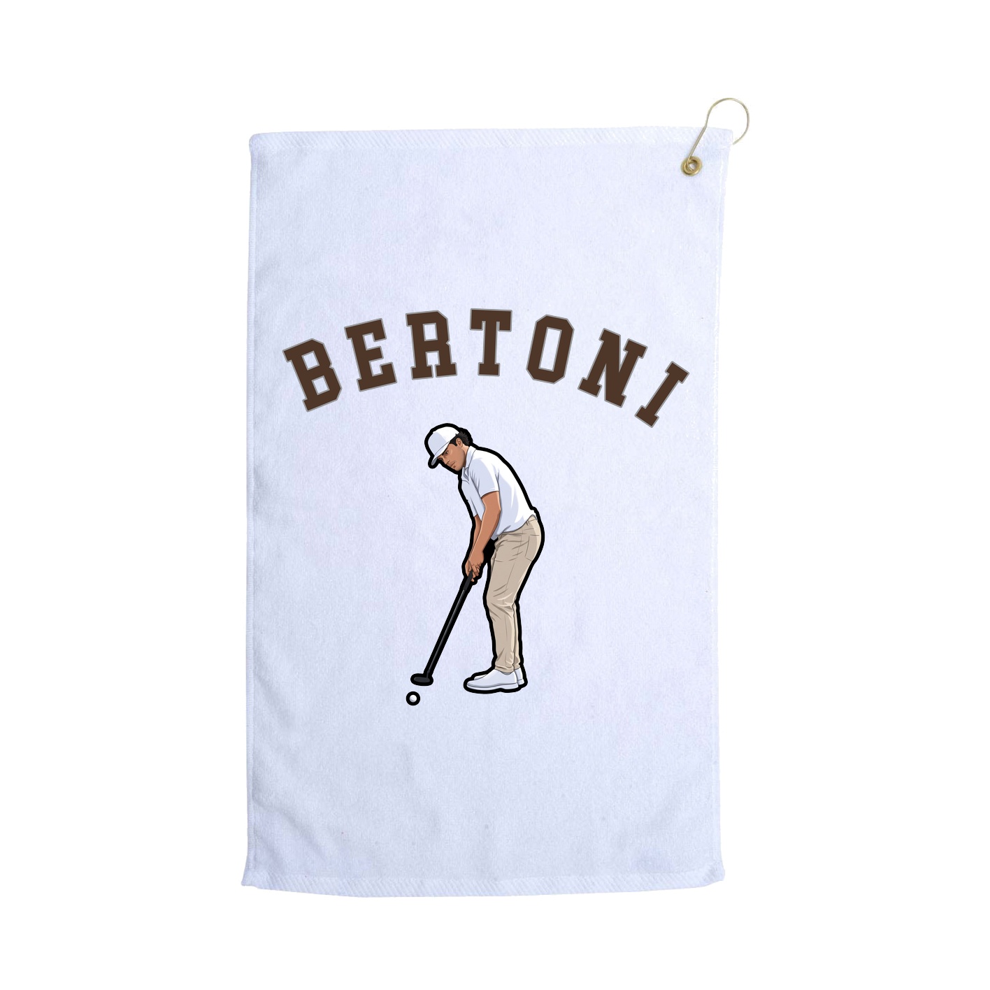 Golf Towel — Shirsey Arch in White
