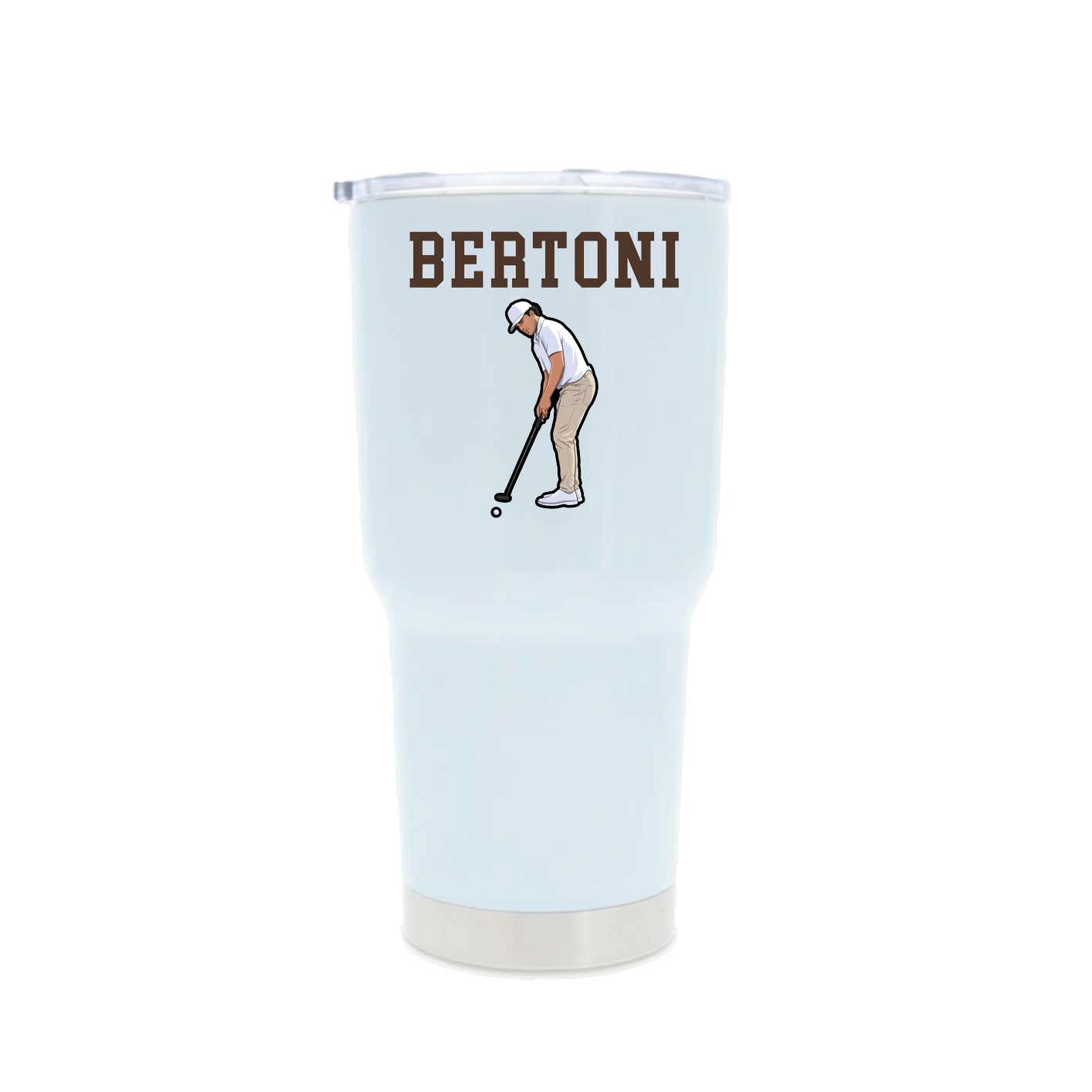30oz Stainless Steel Tumbler — Shirsey in White