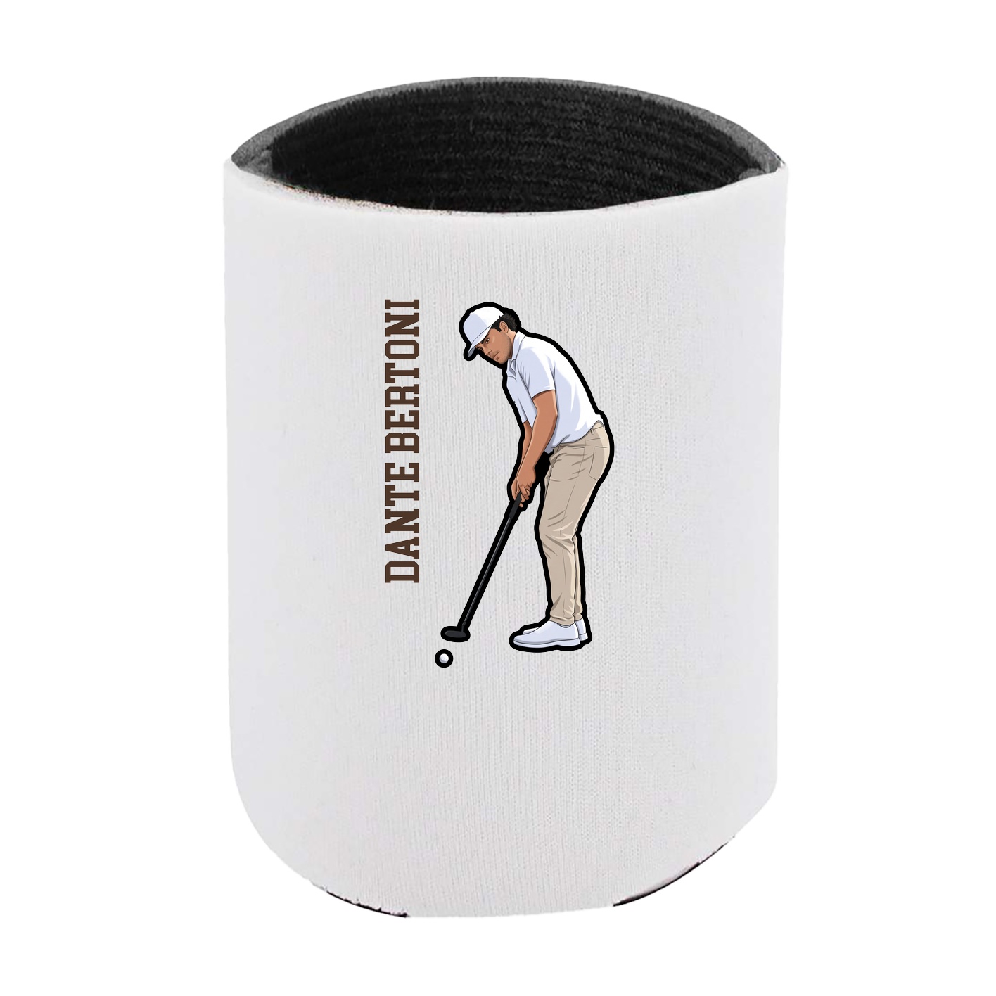 Can Holder — Name Vertical in White