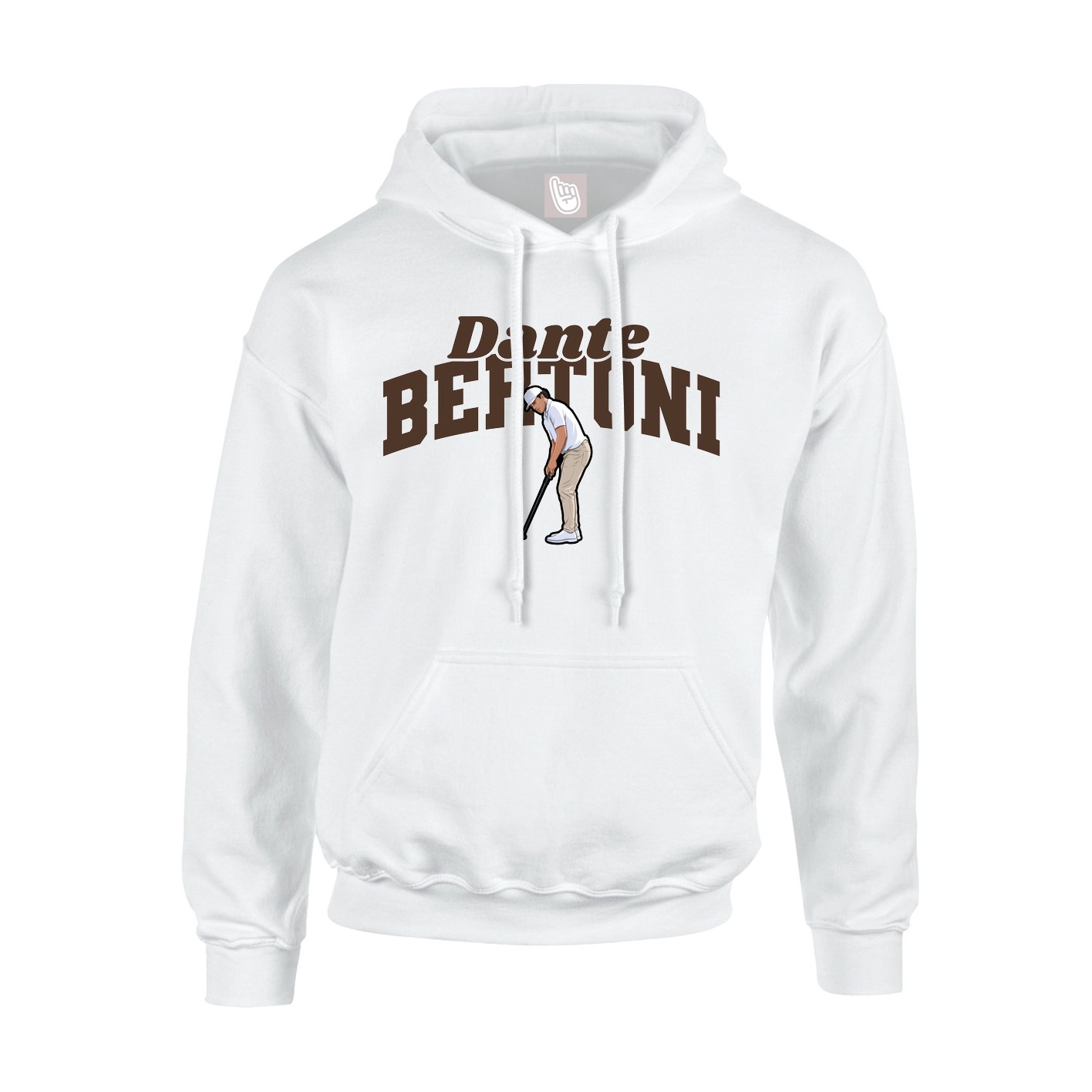 Youth Hoodie — Signature Arch in White