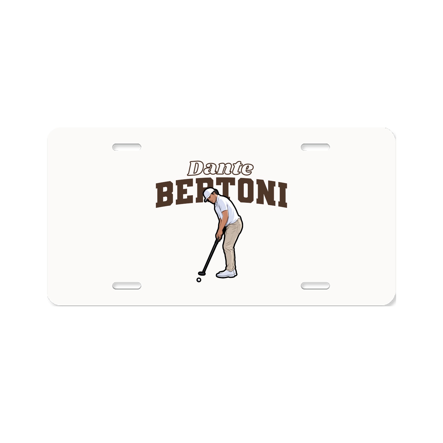 License Plate — Name Arch in Classic