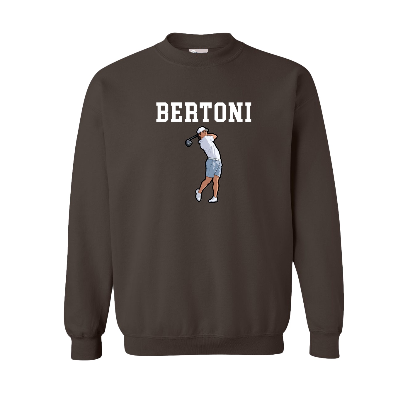 Fleece Crew — Shirsey in Brown