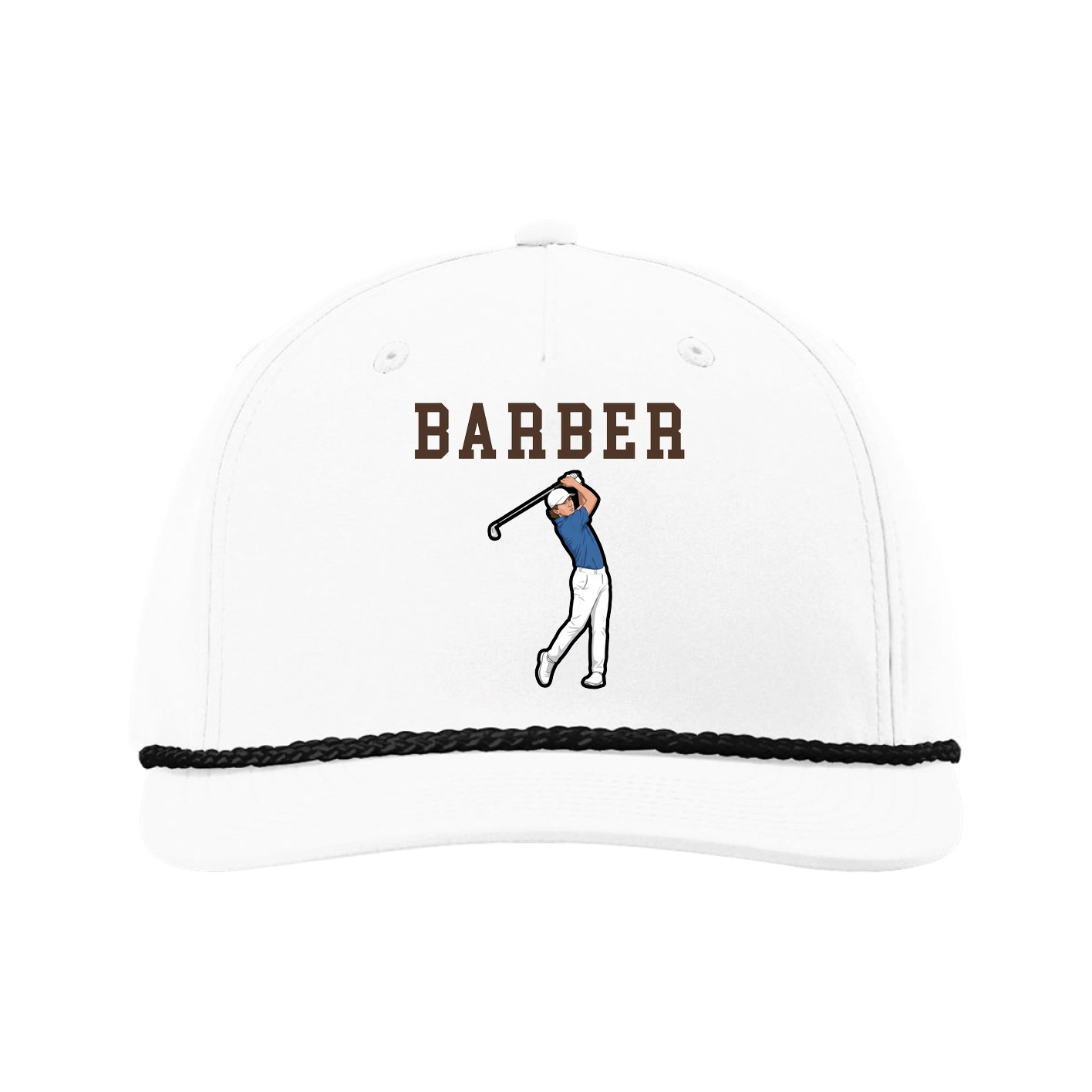 Five-Panel Classic Rope Cap — Shirsey in White