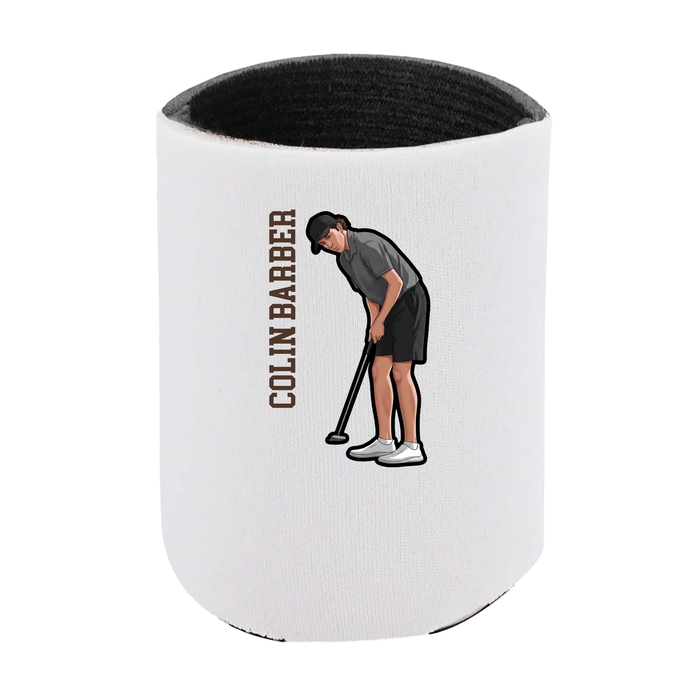 Can Holder — Name Vertical in White