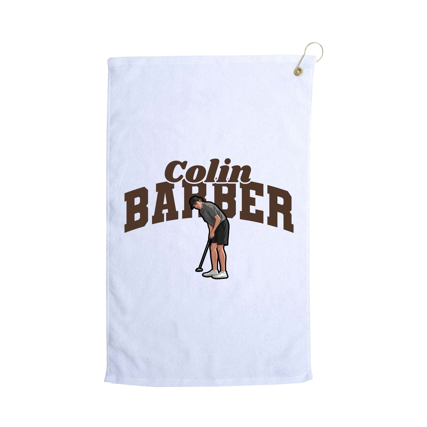 Golf Towel — Signature Arch in White