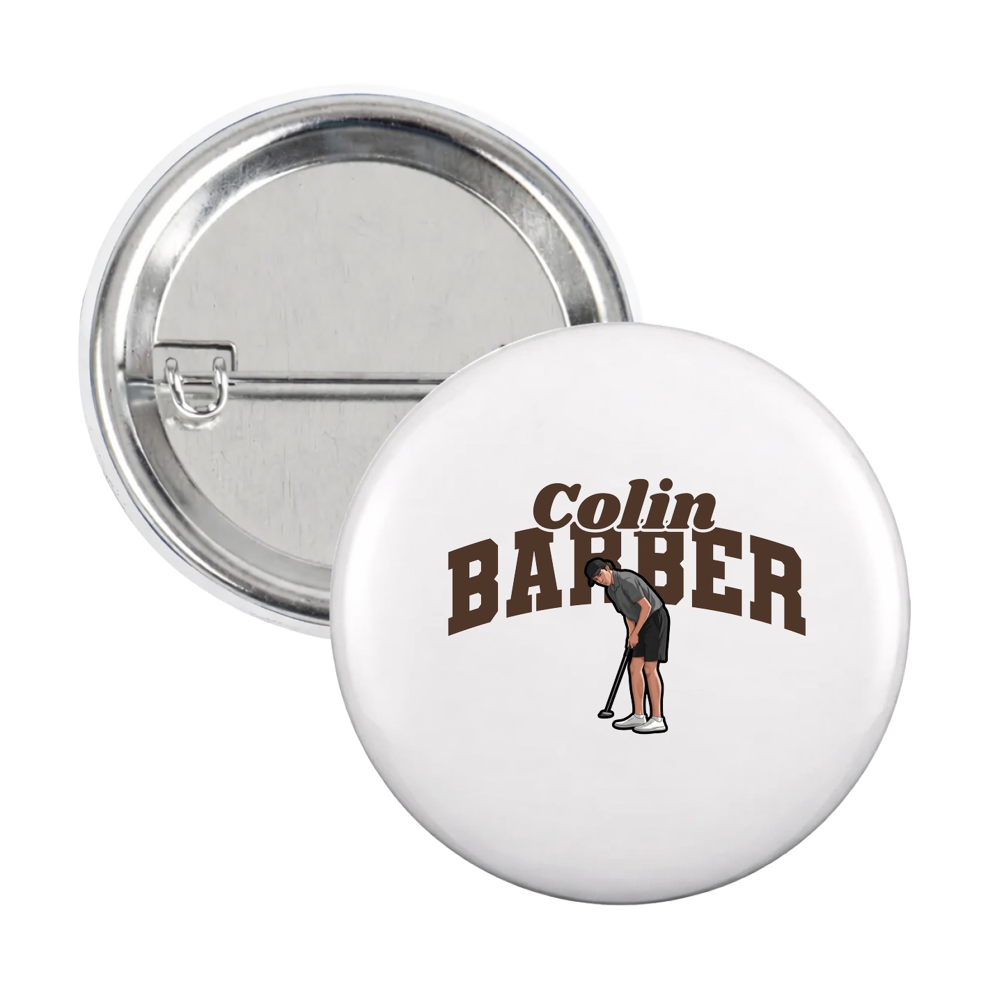 Game Day Button — Signature Arch in White