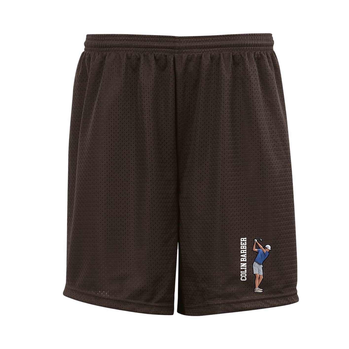 Shorts — Name Vertical in Brown