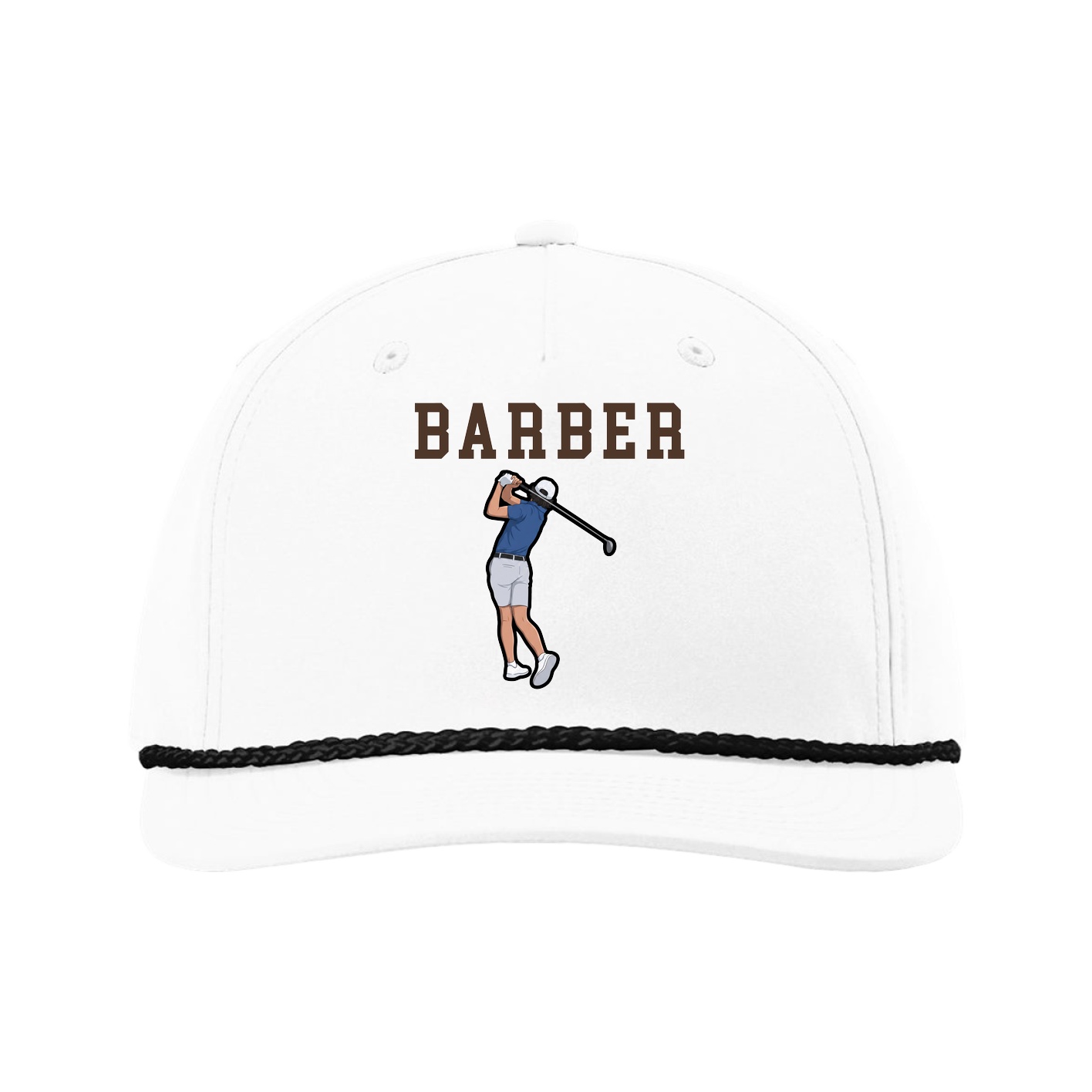 Five-Panel Classic Rope Cap — Shirsey in White