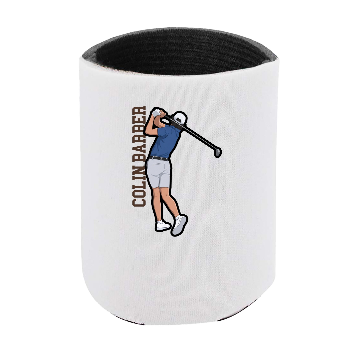 Can Holder — Name Vertical in White