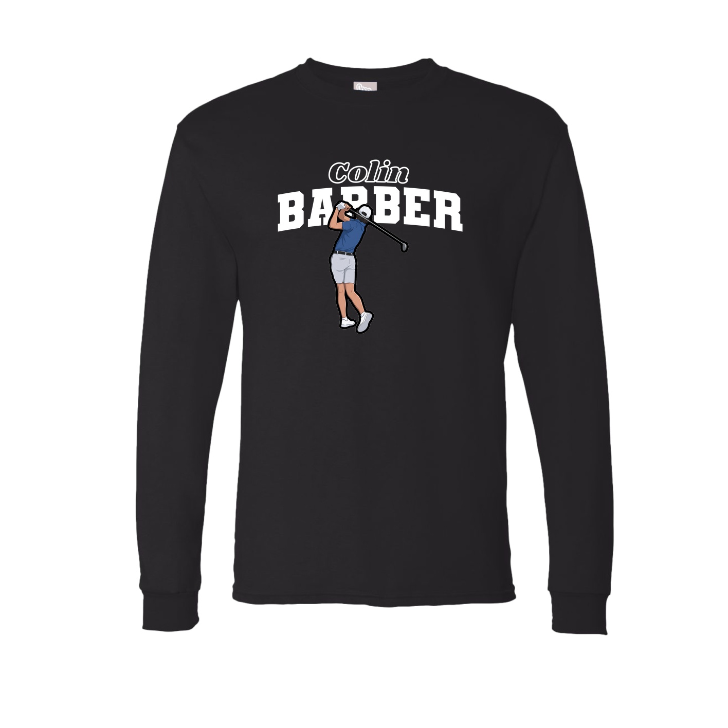 Long Sleeve Tee — Name Arch in Black