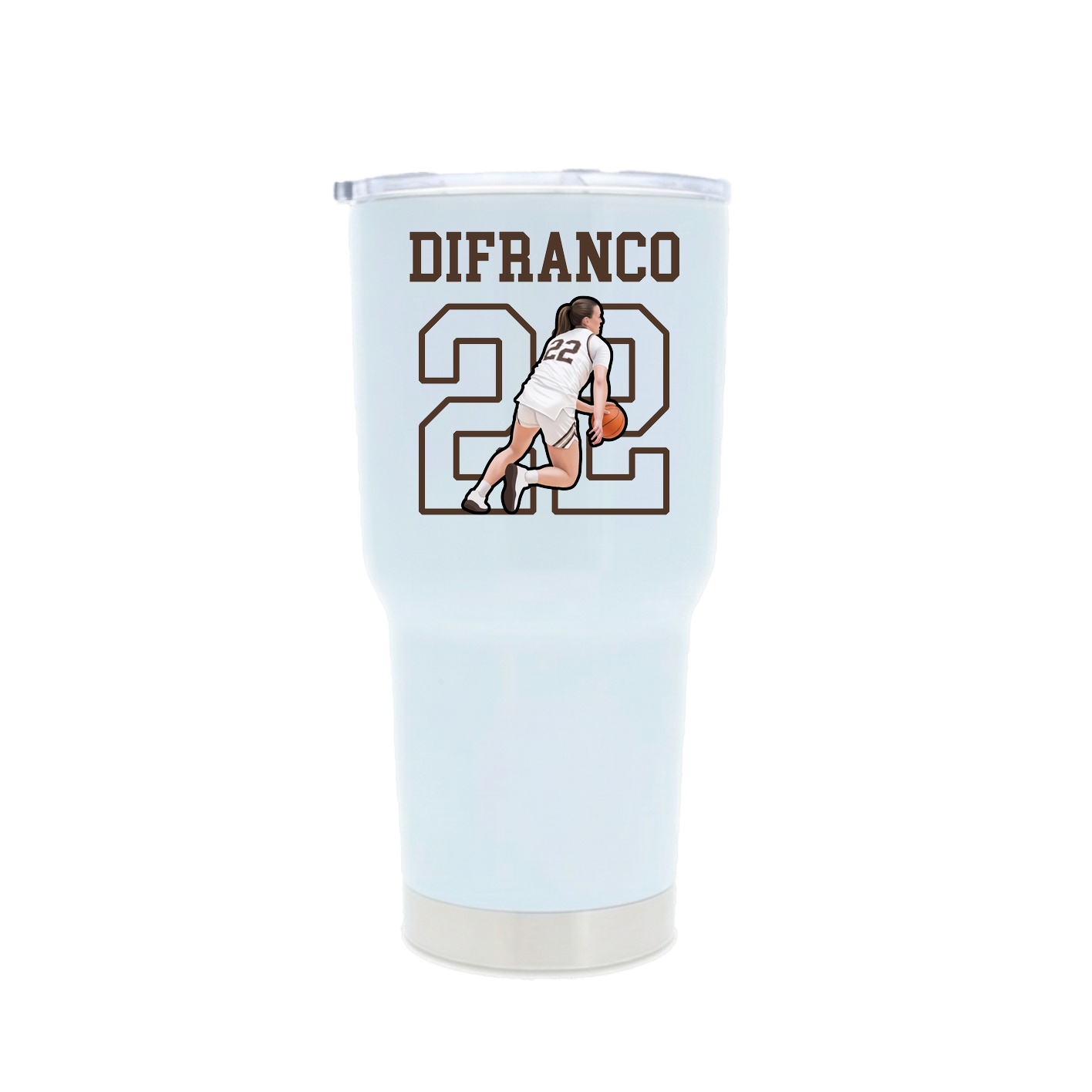 30oz Stainless Steel Tumbler — Shirsey in White