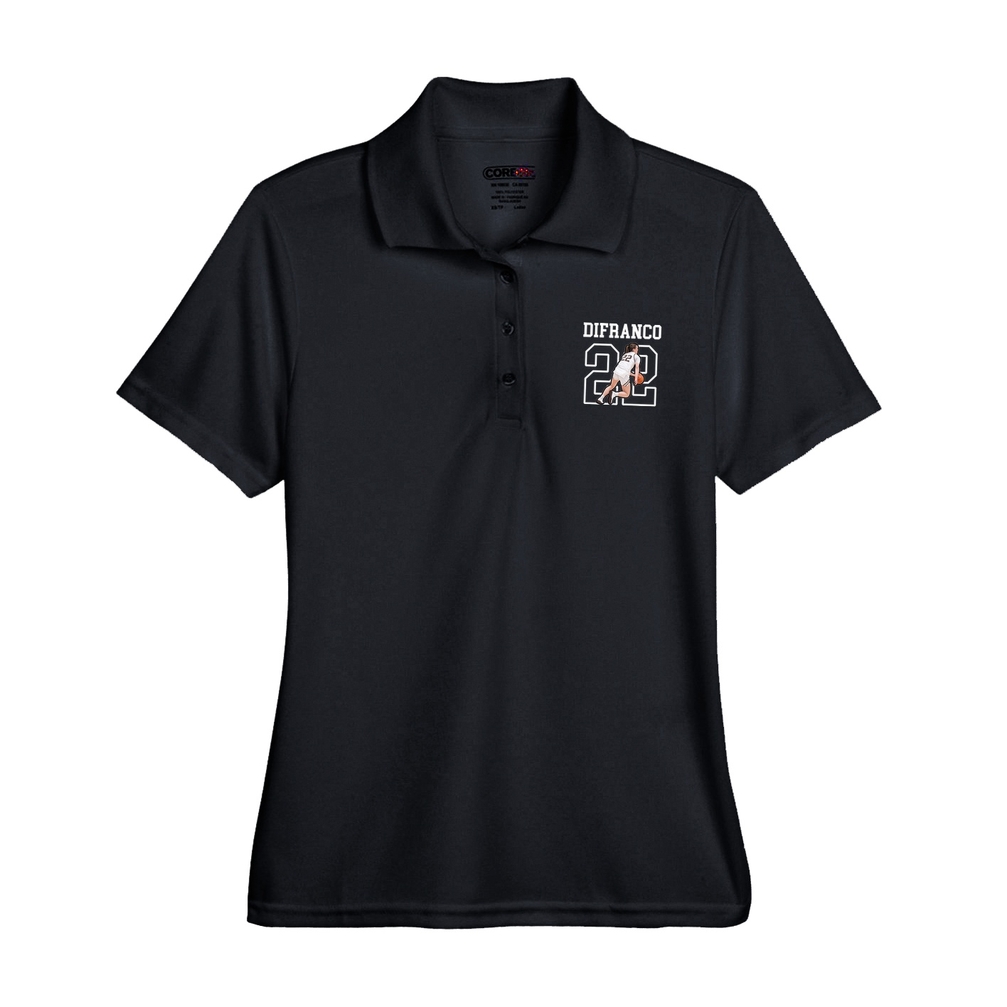 Womens Performance Polo — Shirsey in Black